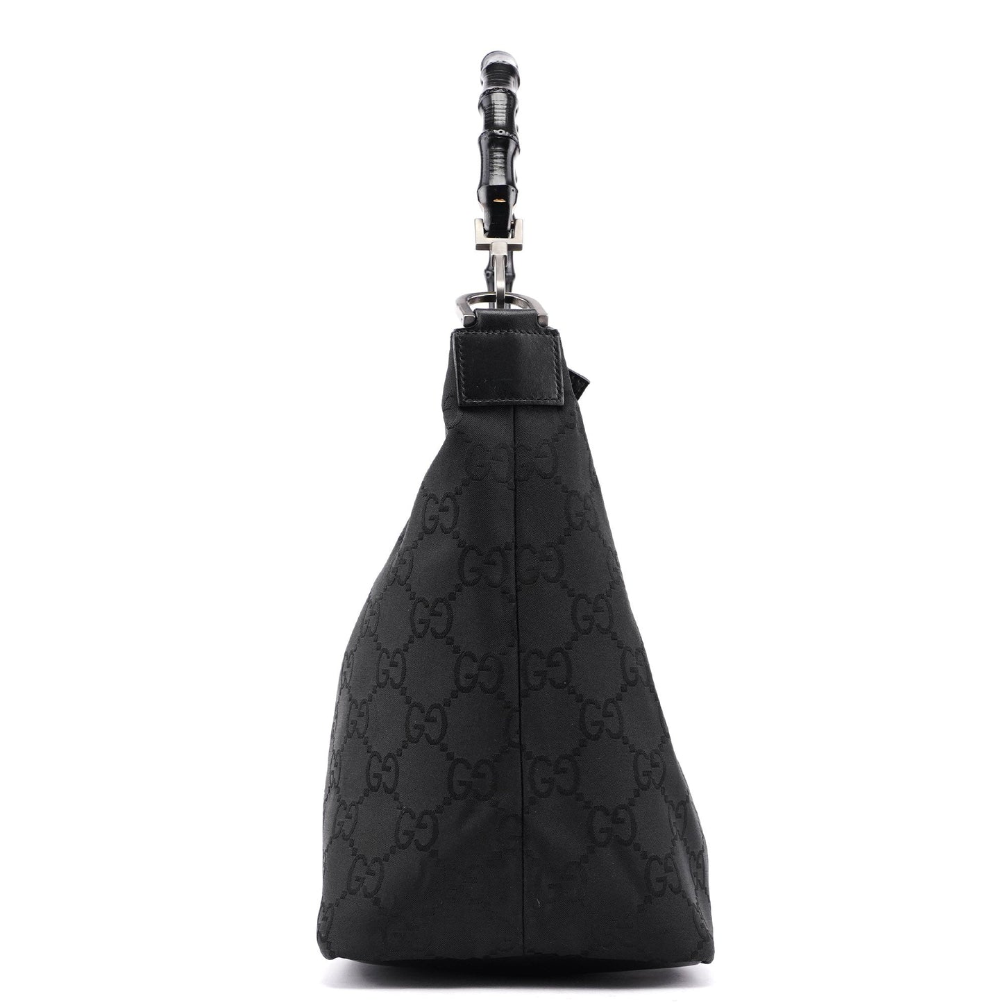 000 0531 Black GG Bamboo Shoulder Bag
