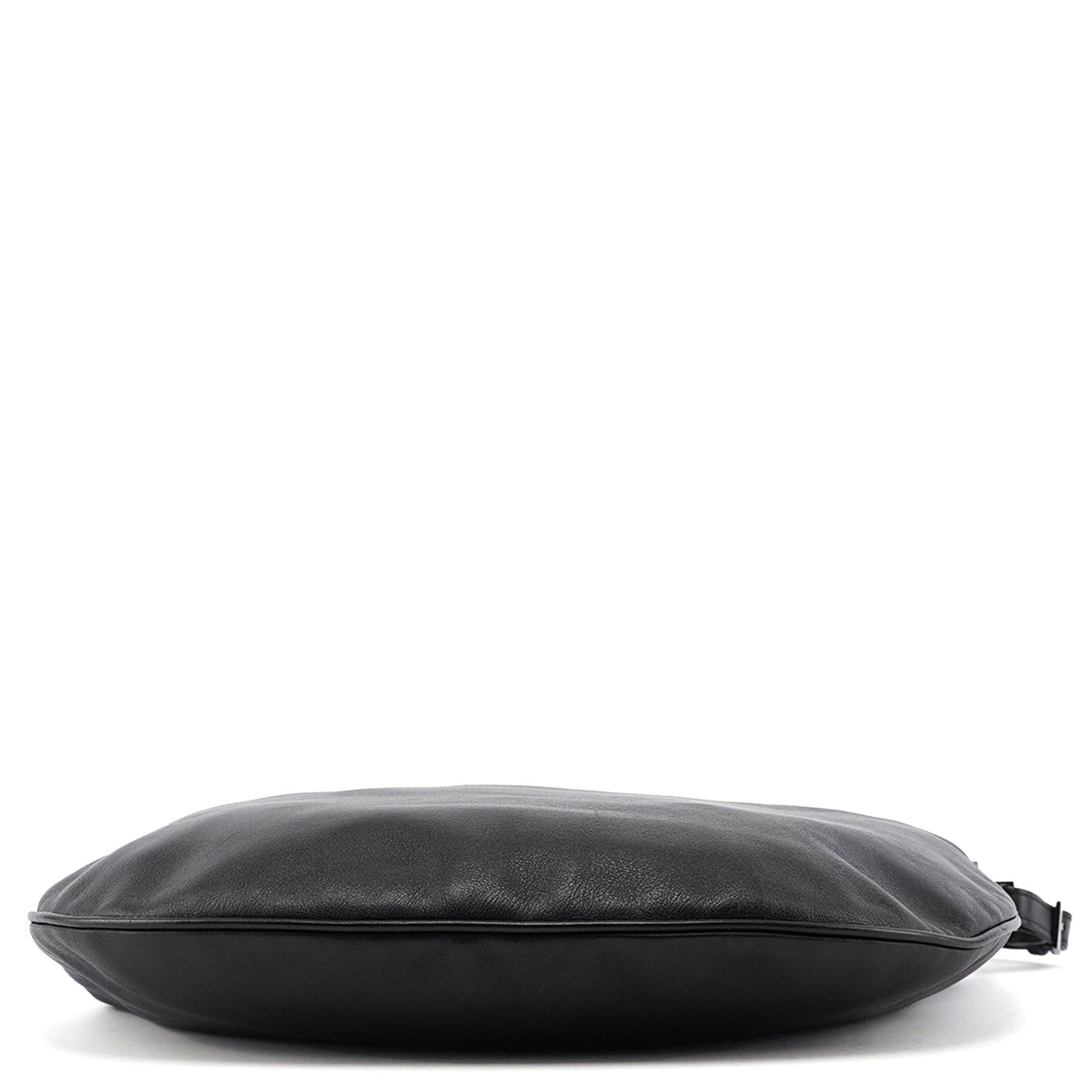 001 1206 Black Calfskin Hobo Shoulder Bag