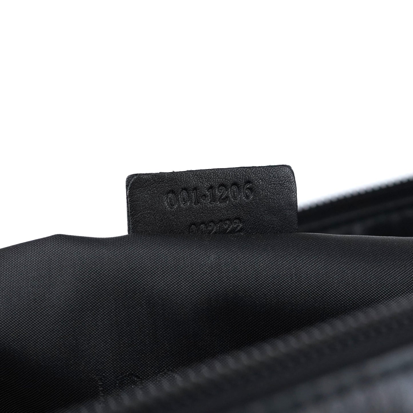 001 1206 Black Calfskin Hobo Shoulder Bag