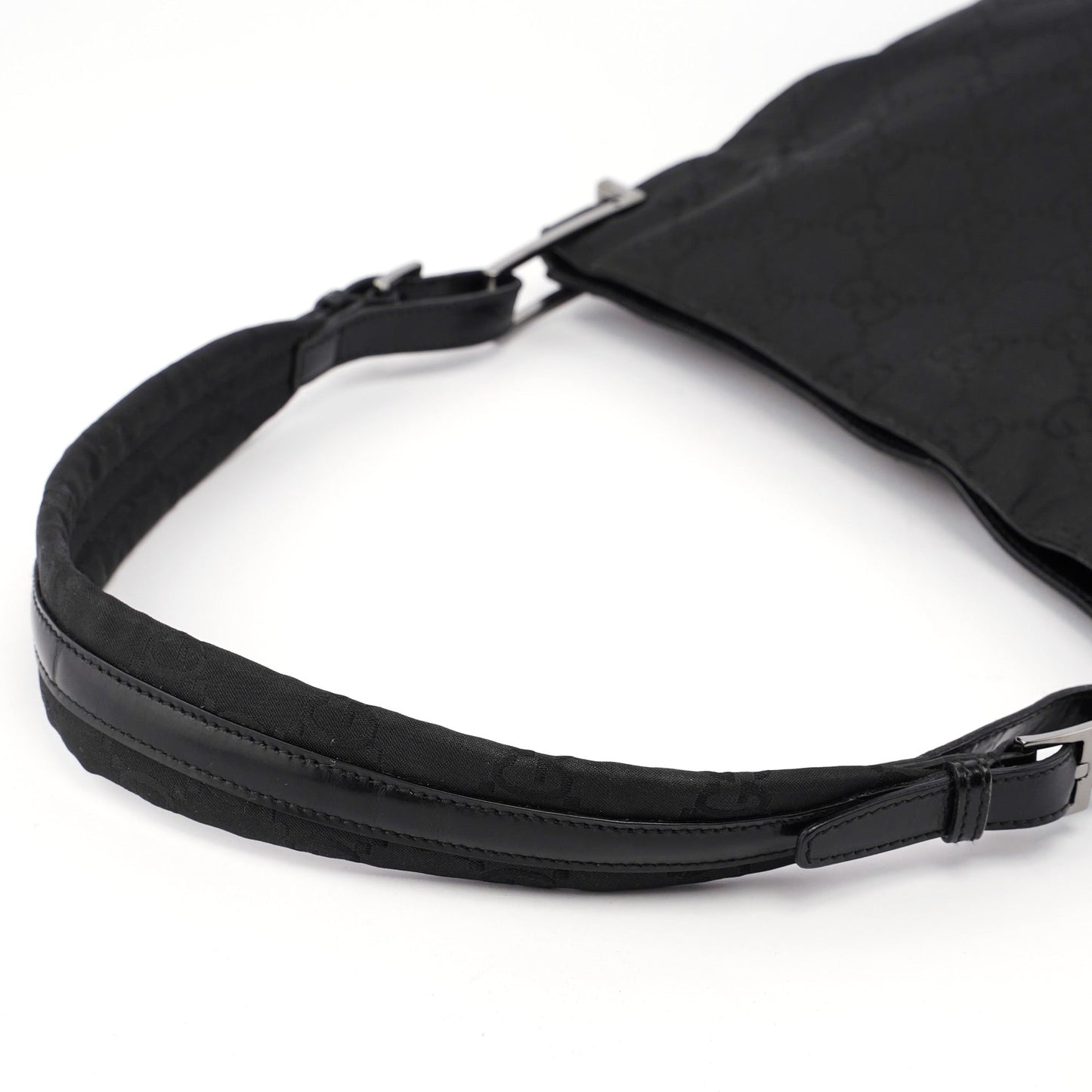 001 3166 Black GG Shoulder Bag
