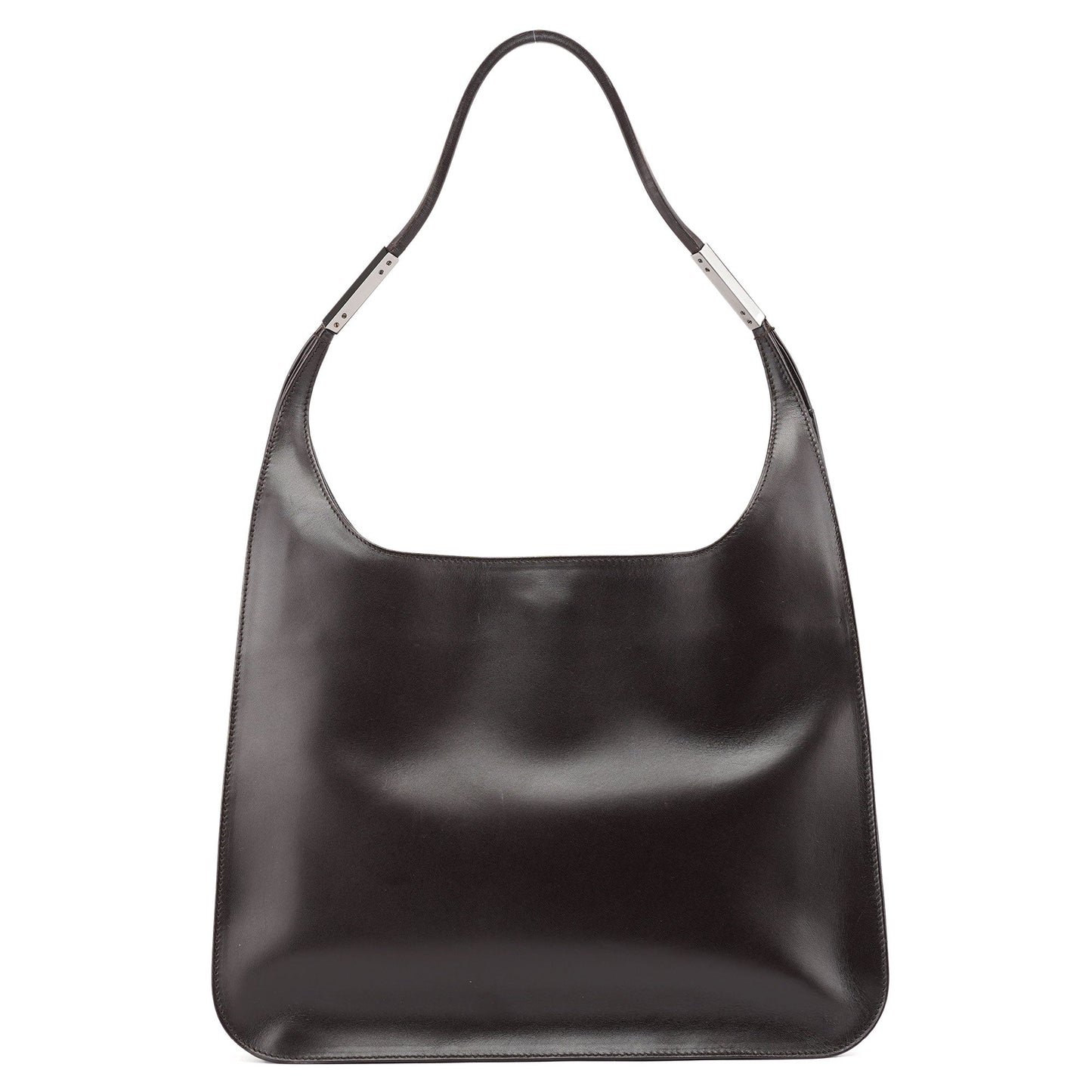 001 3167 Brown Calfskin Hobo Shoulder Bag