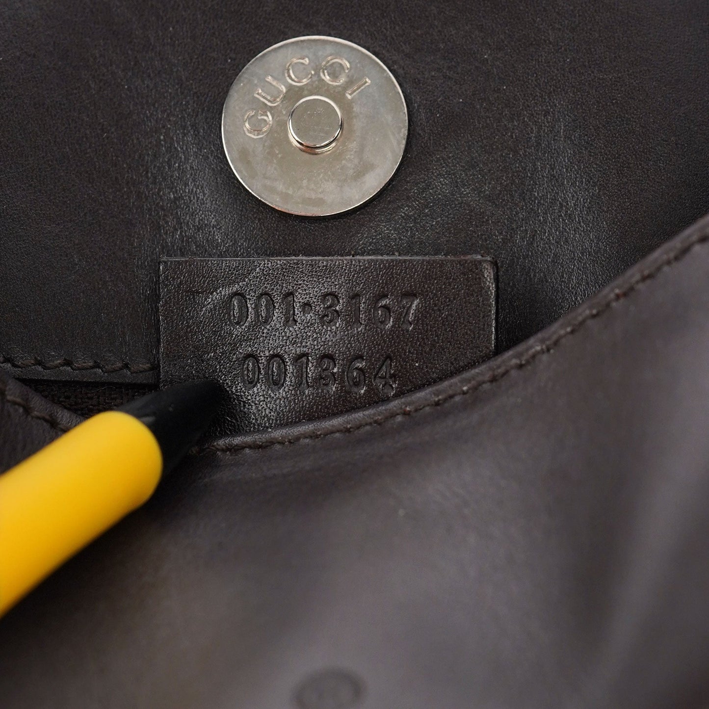 001 3167 Brown Calfskin Hobo Shoulder Bag