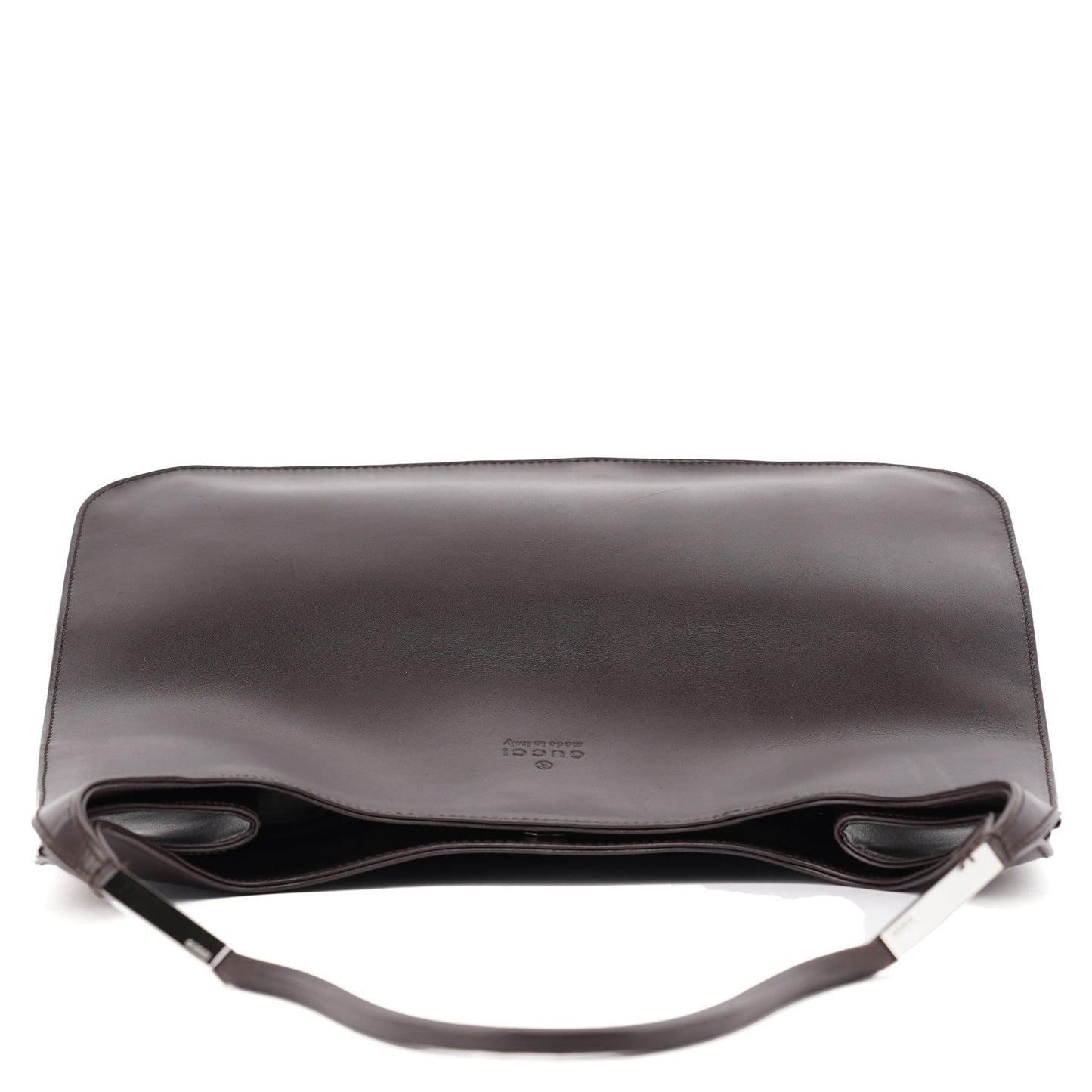 001 3167 Brown Calfskin Hobo Shoulder Bag