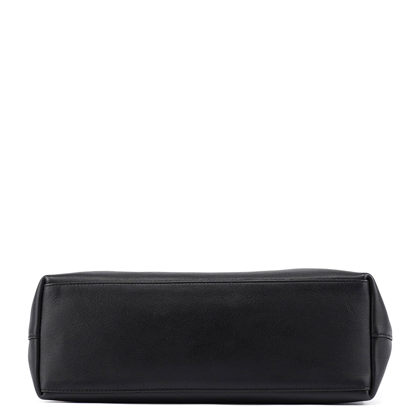 001 3244 Black Calfskin Bamboo Shoulder Bag