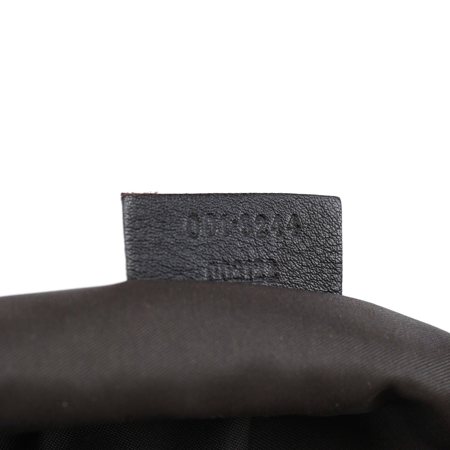 001 3244 Brown Calfskin Bamboo Shoulder Bag