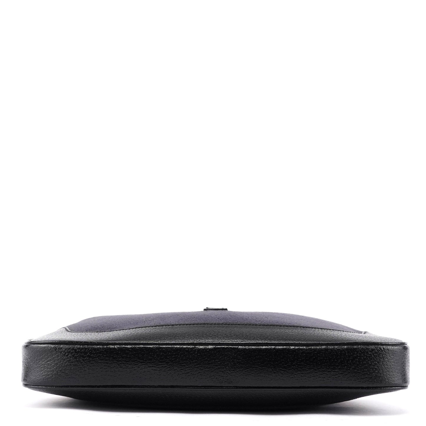 001 3306 Black Wool Leather Jackie Shoulder Bag