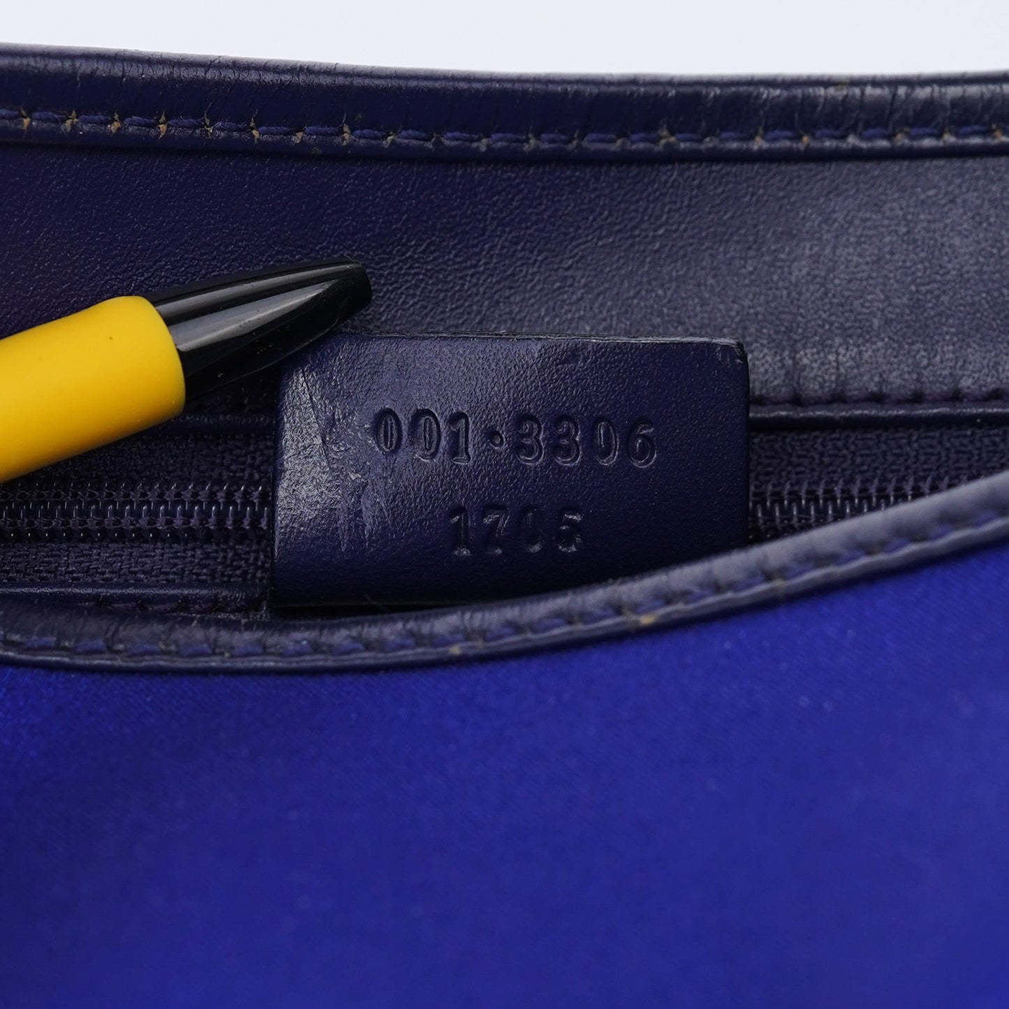 001 3306 Cobalt Blue Satin Jackie Shoulder Bag