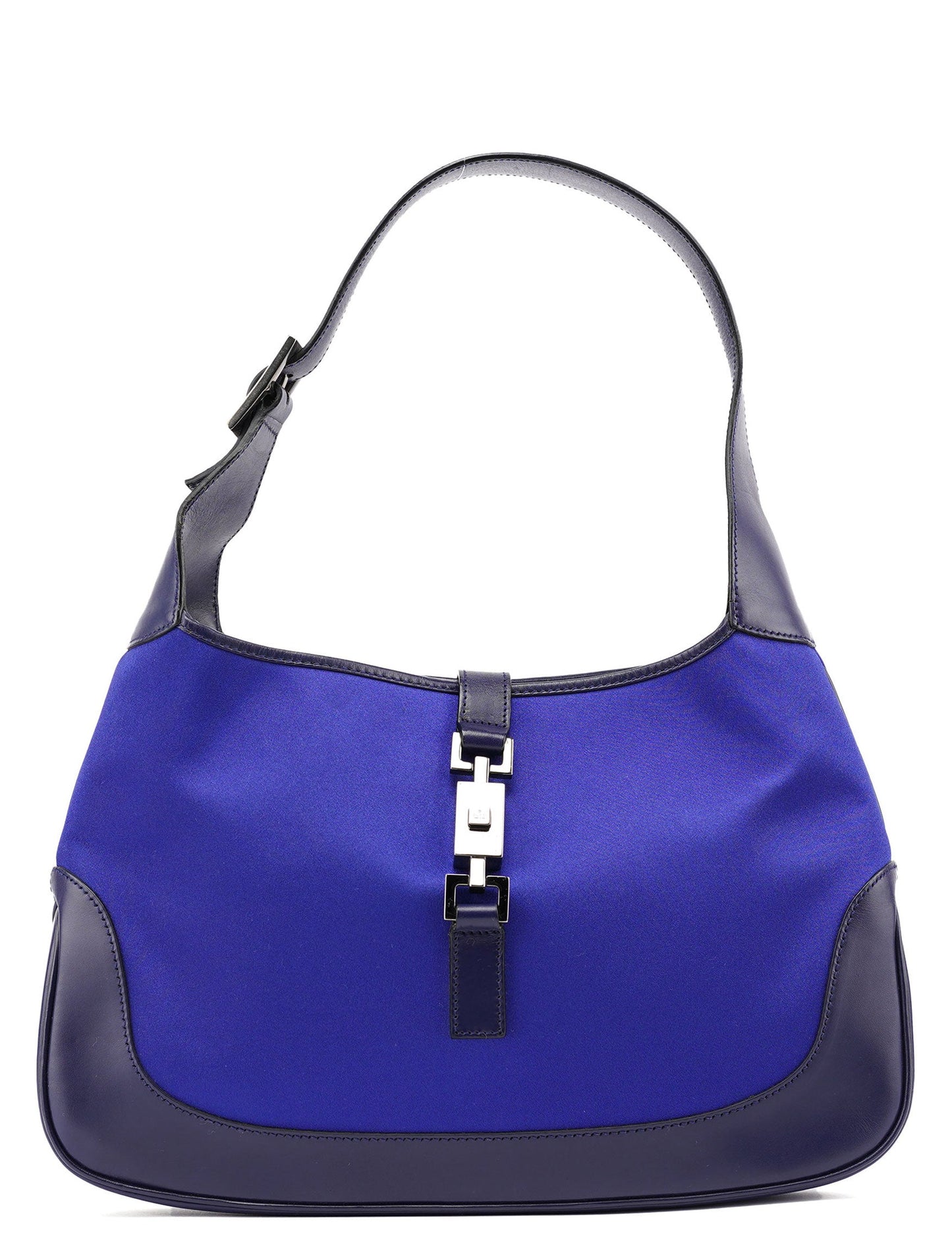 001 3306 Cobalt Blue Satin Jackie Shoulder Bag
