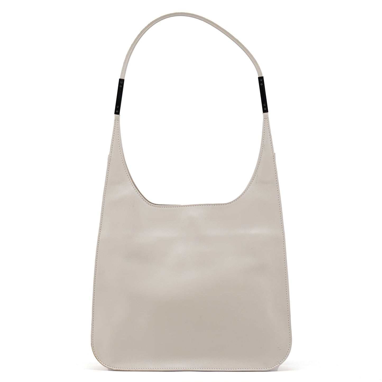 001 3703 Beige Calfskin Hobo Shoulder Bag