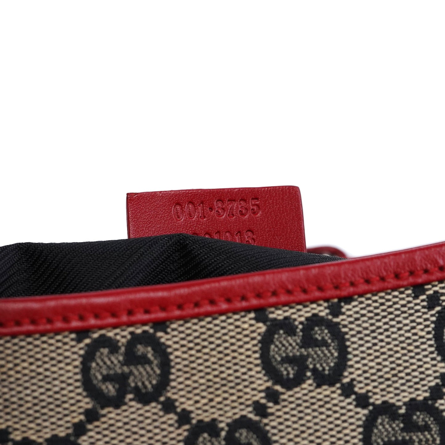 001 3735 Beige Red GG Jackie Shoulder Bag