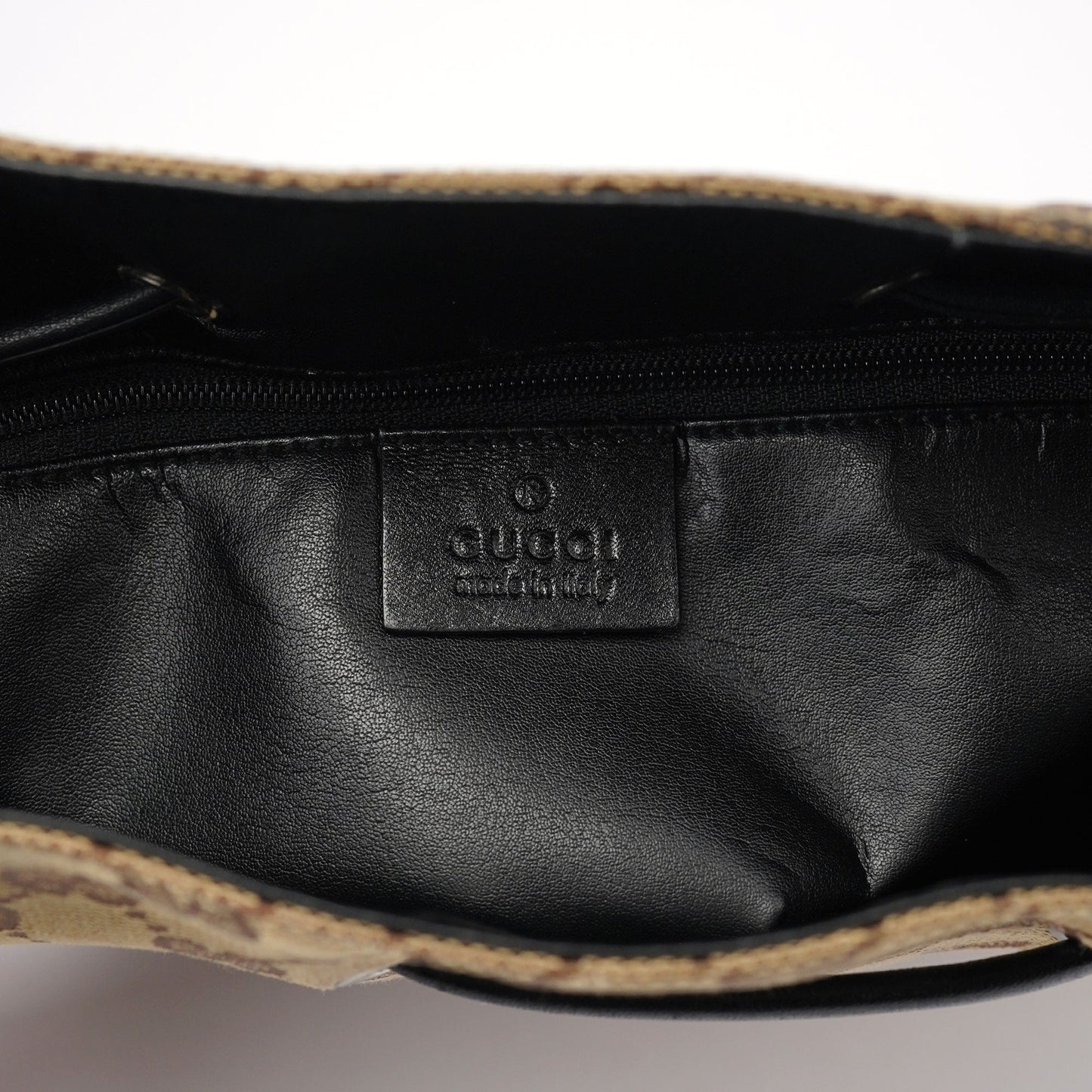 001 3748 Beige GG Drawstring Shoulder Bag