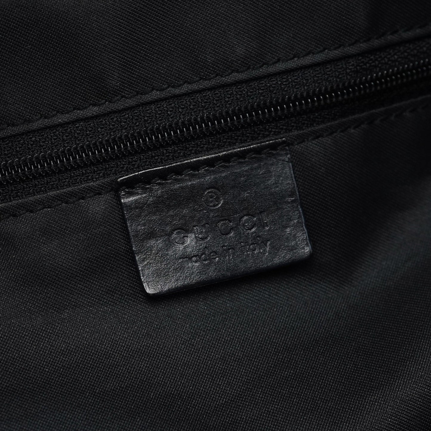 001 3766 Black GG Hobo Shoulder Bag