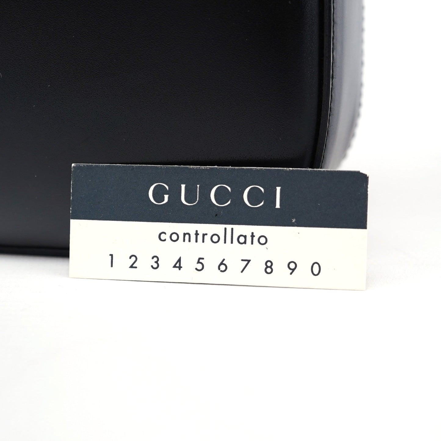 001 3812 Black Calfskin Hobo Shoulder Bag