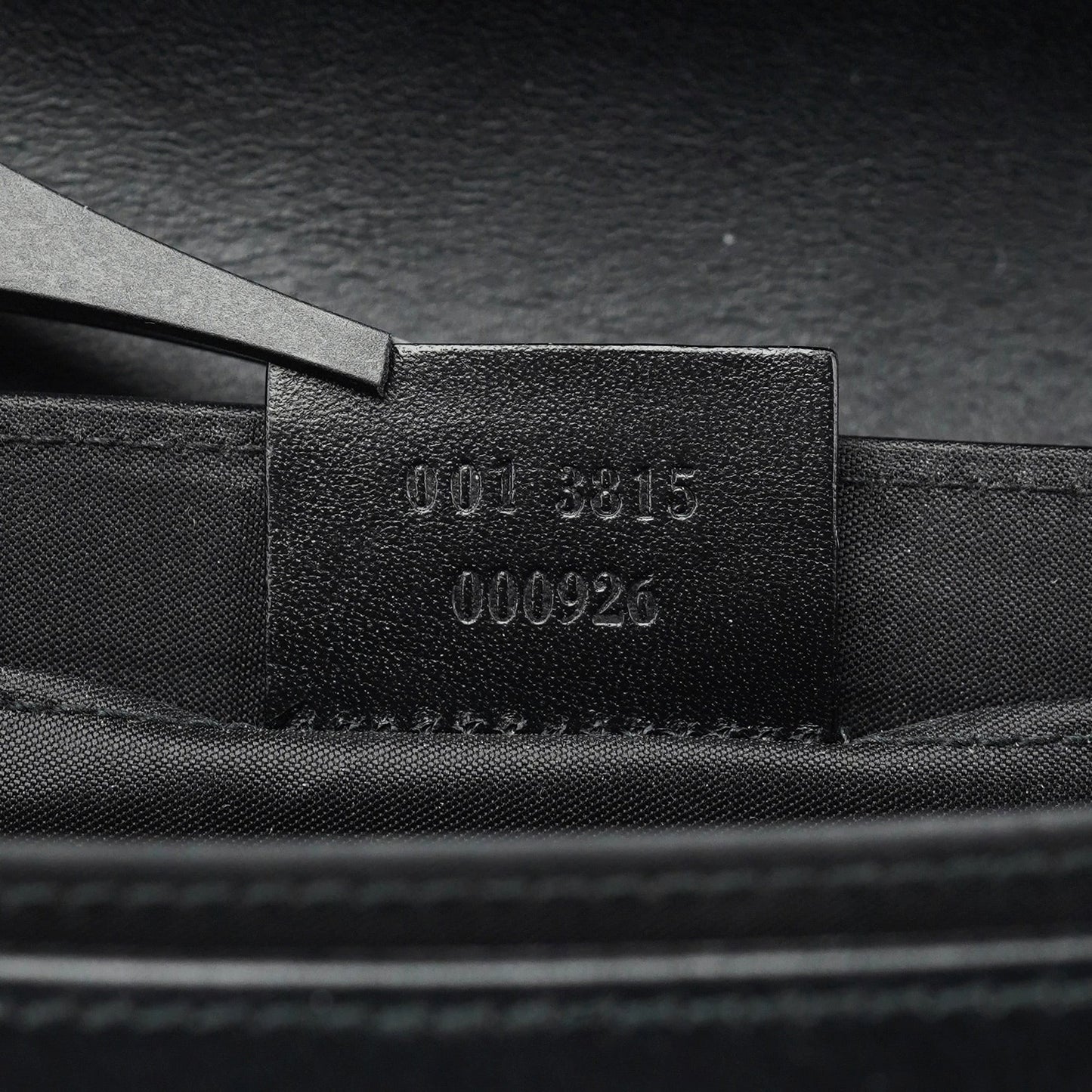 001 3815 Black Calfskin GG Shoulder Bag