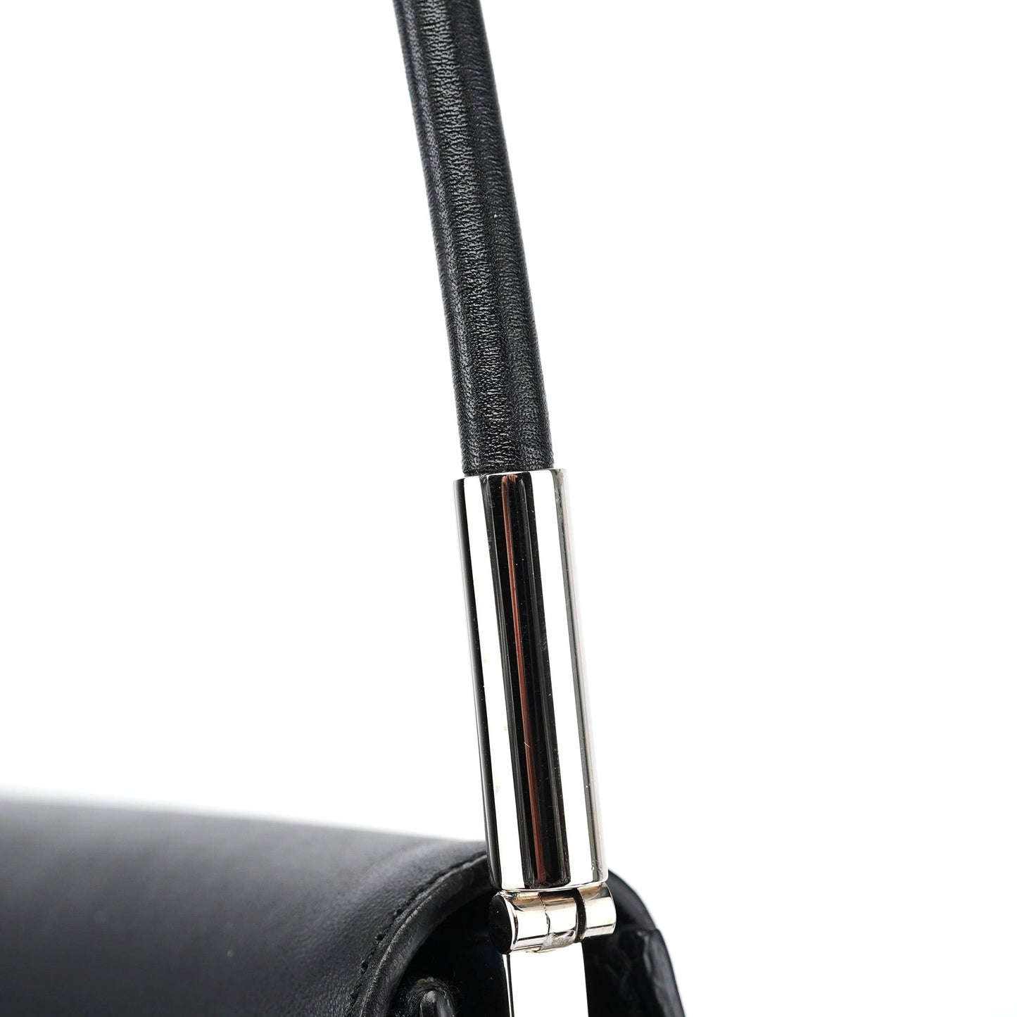001 3815 Black Calfskin GG Shoulder Bag