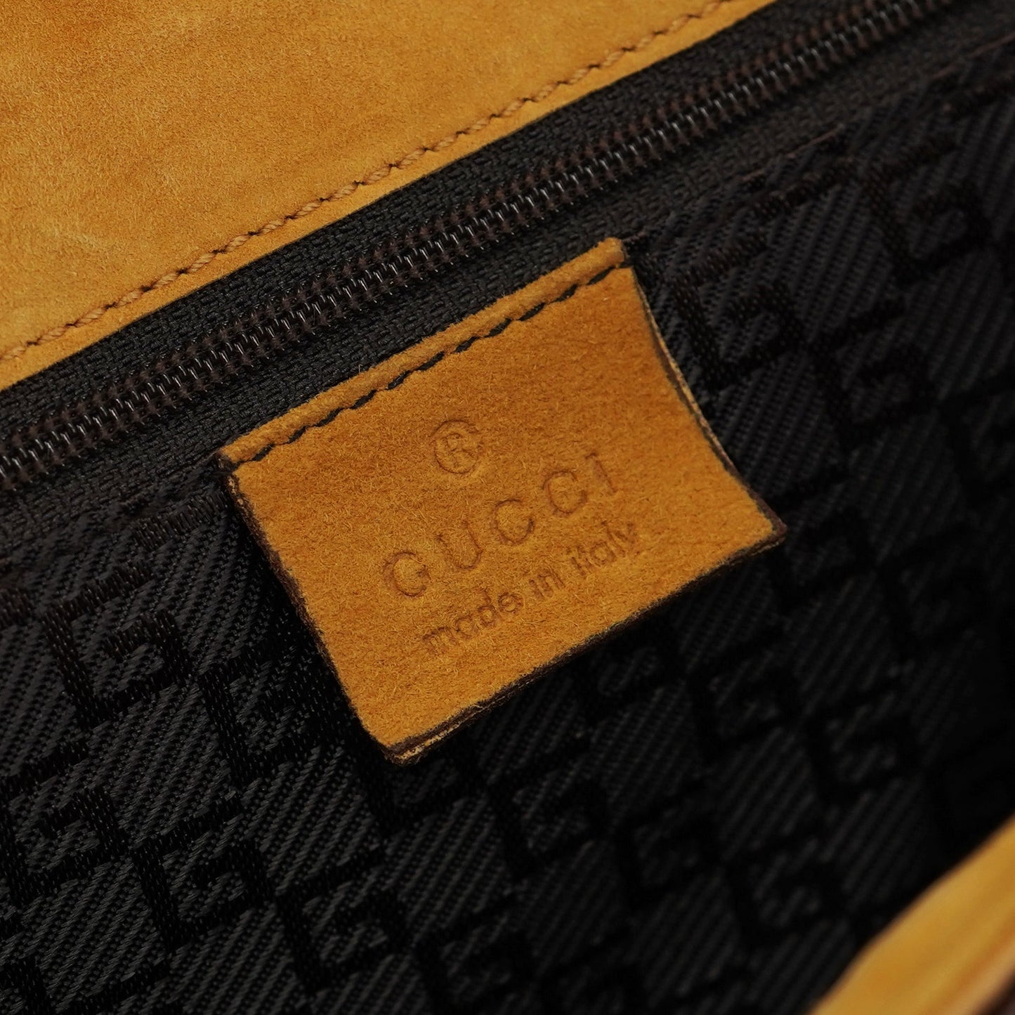 001 4055 Beige Calfskin Bamboo Shoulder Bag