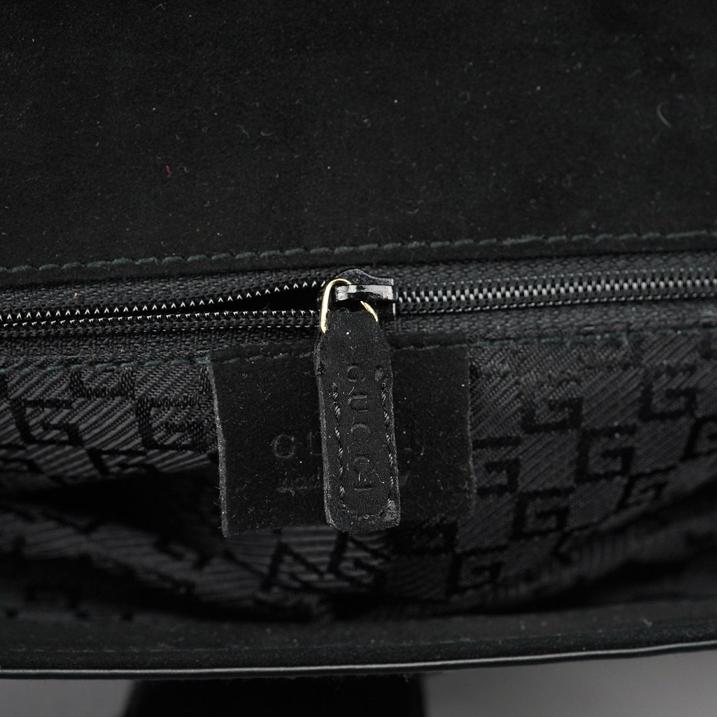 001 4055 Black Leather Bamboo Shoulder Bag