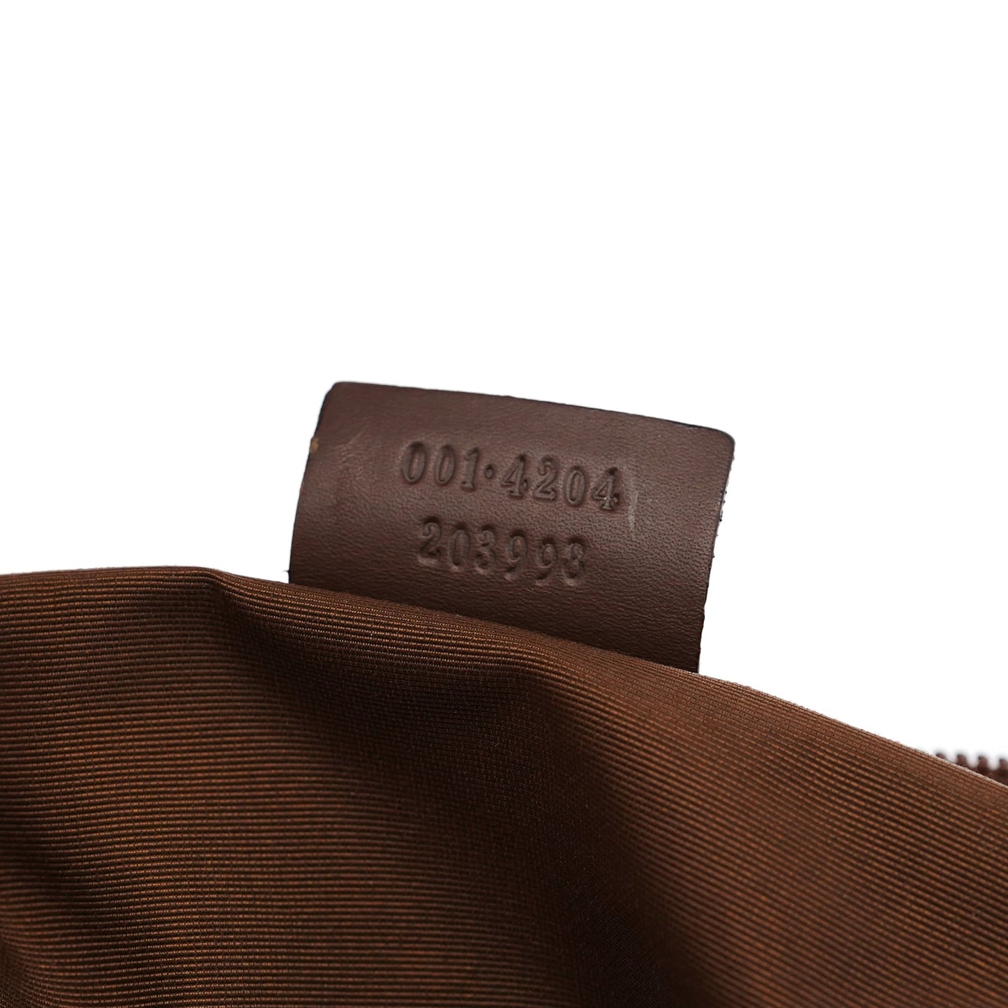 001 4204 Beige Brown GG Hobo Shoulder Bag