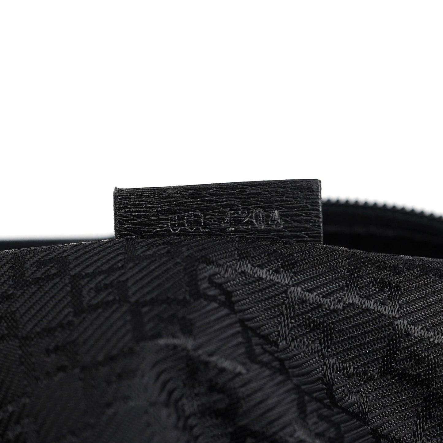 001 4204 Black Leather Hobo Shoulder Bag