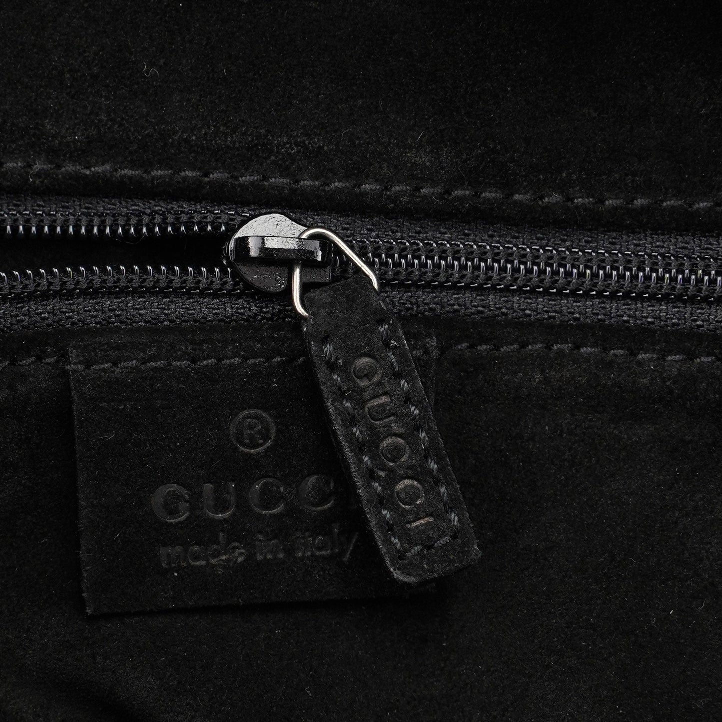 001 4403 Black Lizard Embossed Tote Bag