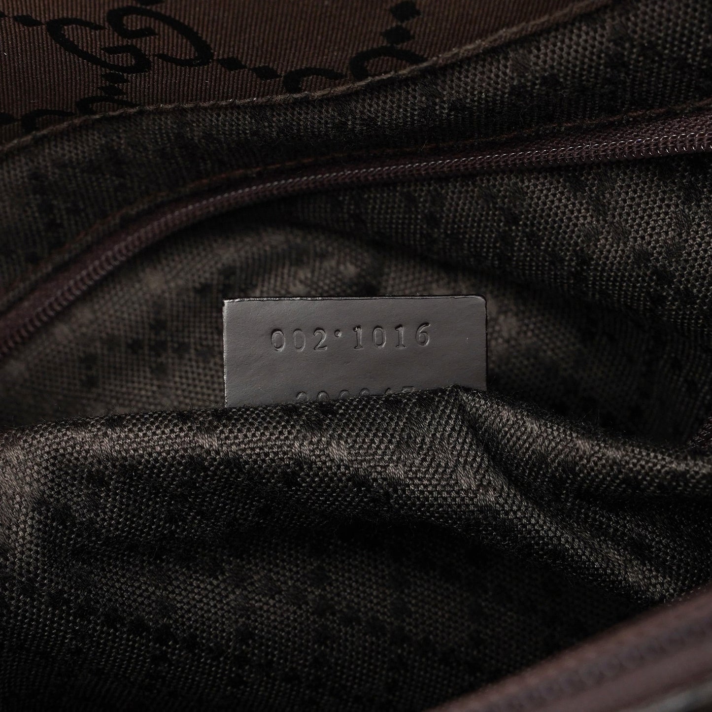 002 1016 Brown GG Bamboo 2-Way Tote