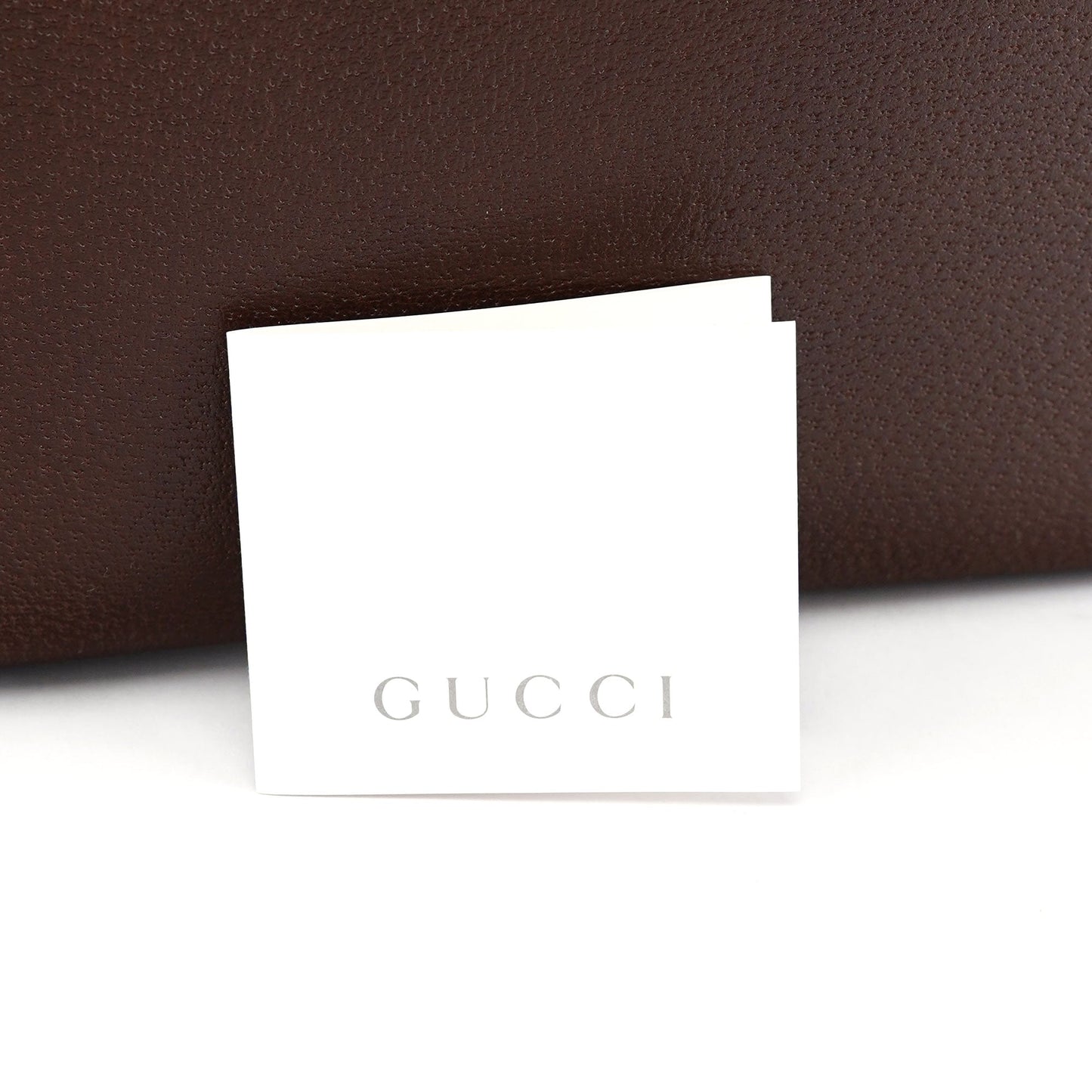 002 1034 Brown Leather Bamboo 2-Way Tote Bag