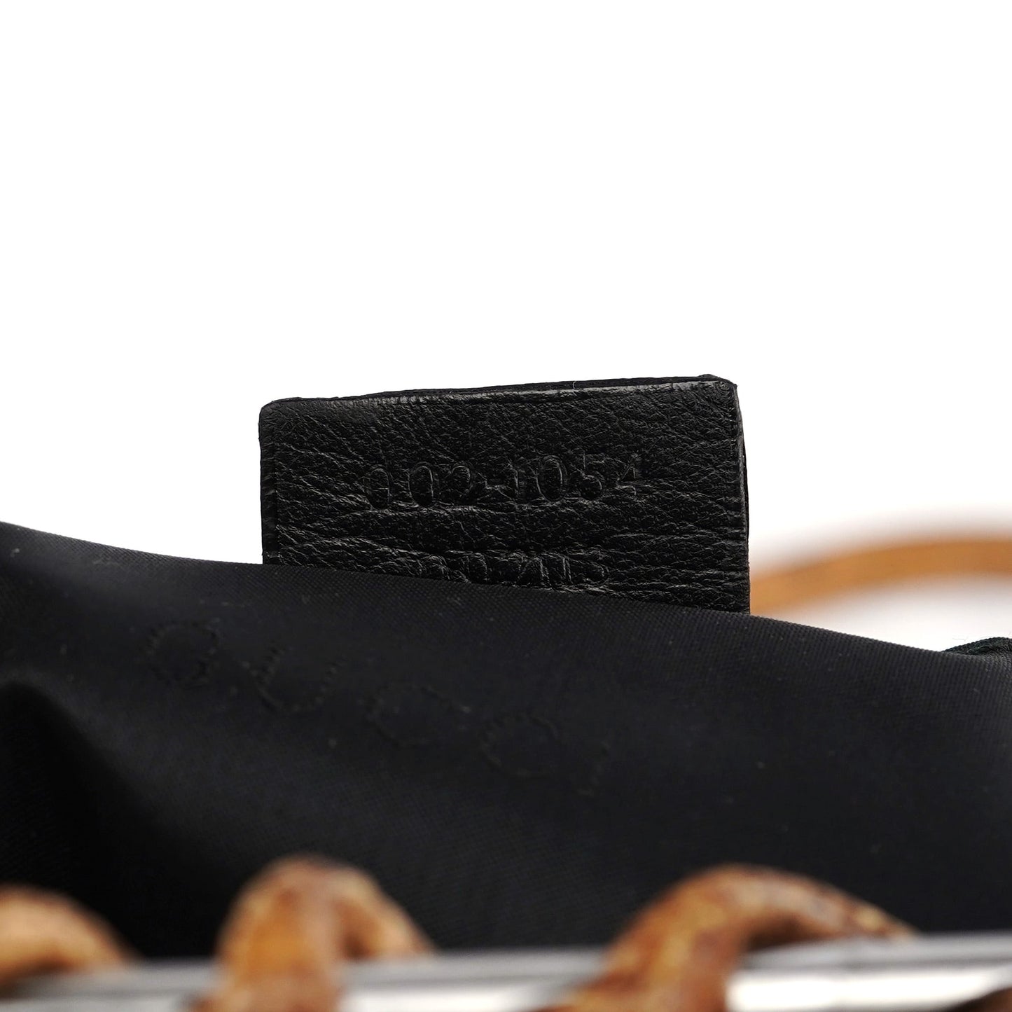 002 1054 Beige Lizard Embossed Clutch Tote Bag