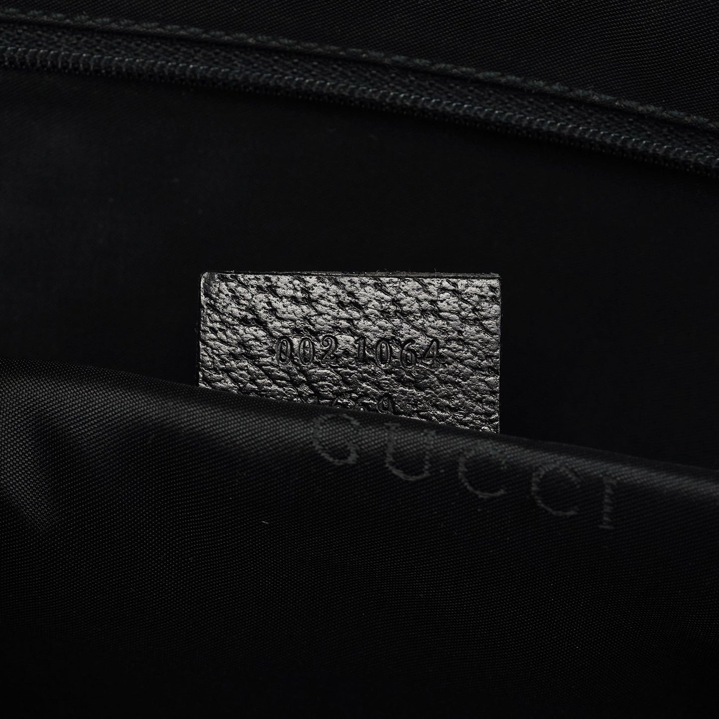 002 1064 Black Leather Jackie Tote