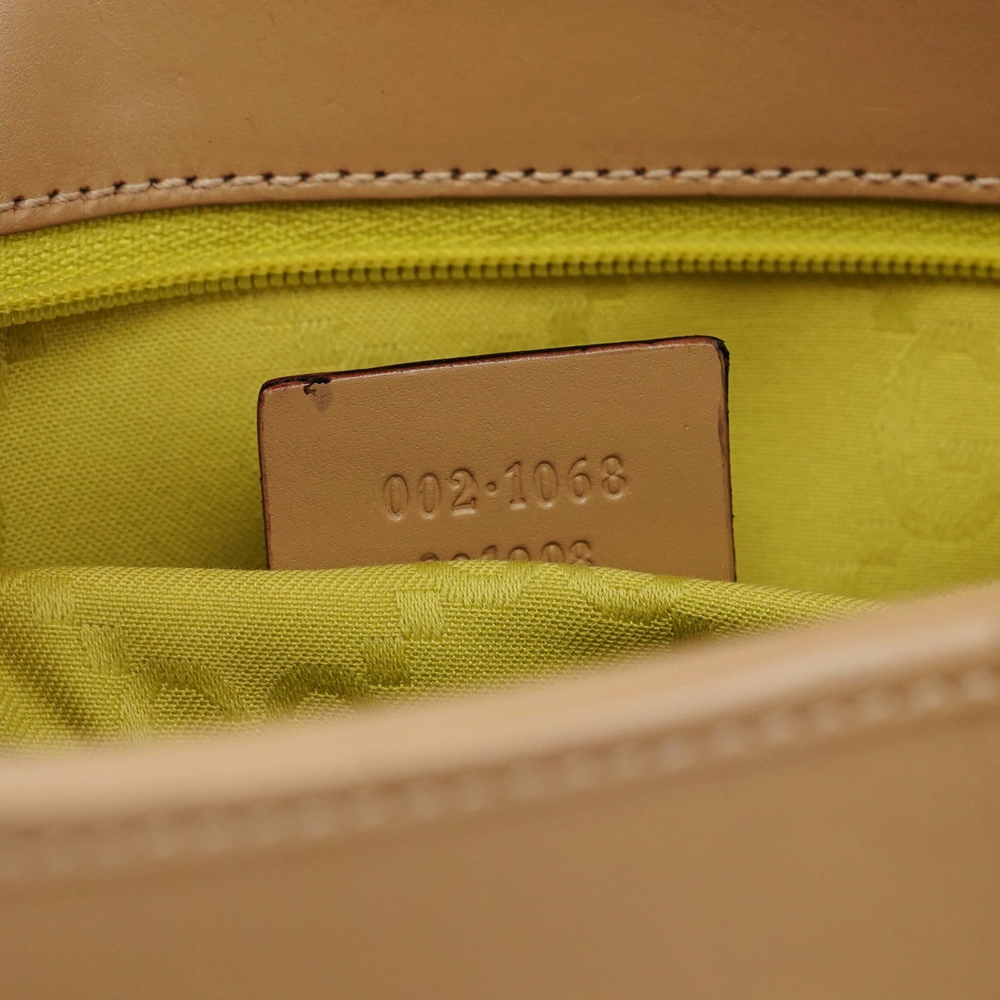 002 1068 Beige Calfskin Jackie Bag