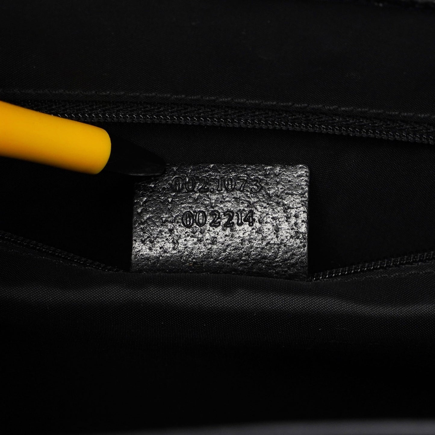 002 1073 Black Leather Jackie Tote