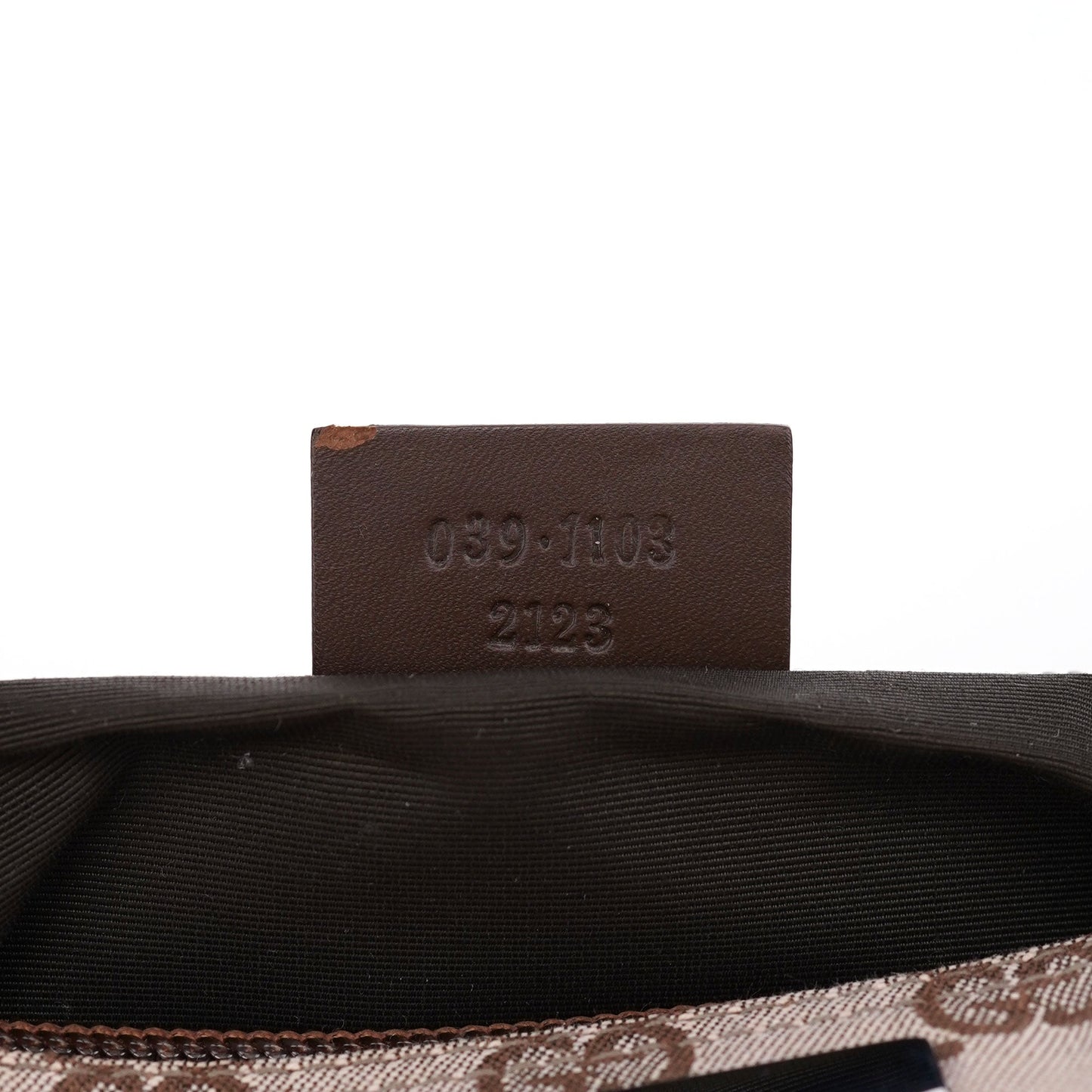 01798 Beige Brown GG Boat Pochette