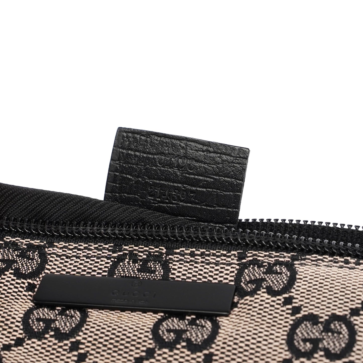 07198 Beige Black GG Boat Pochette