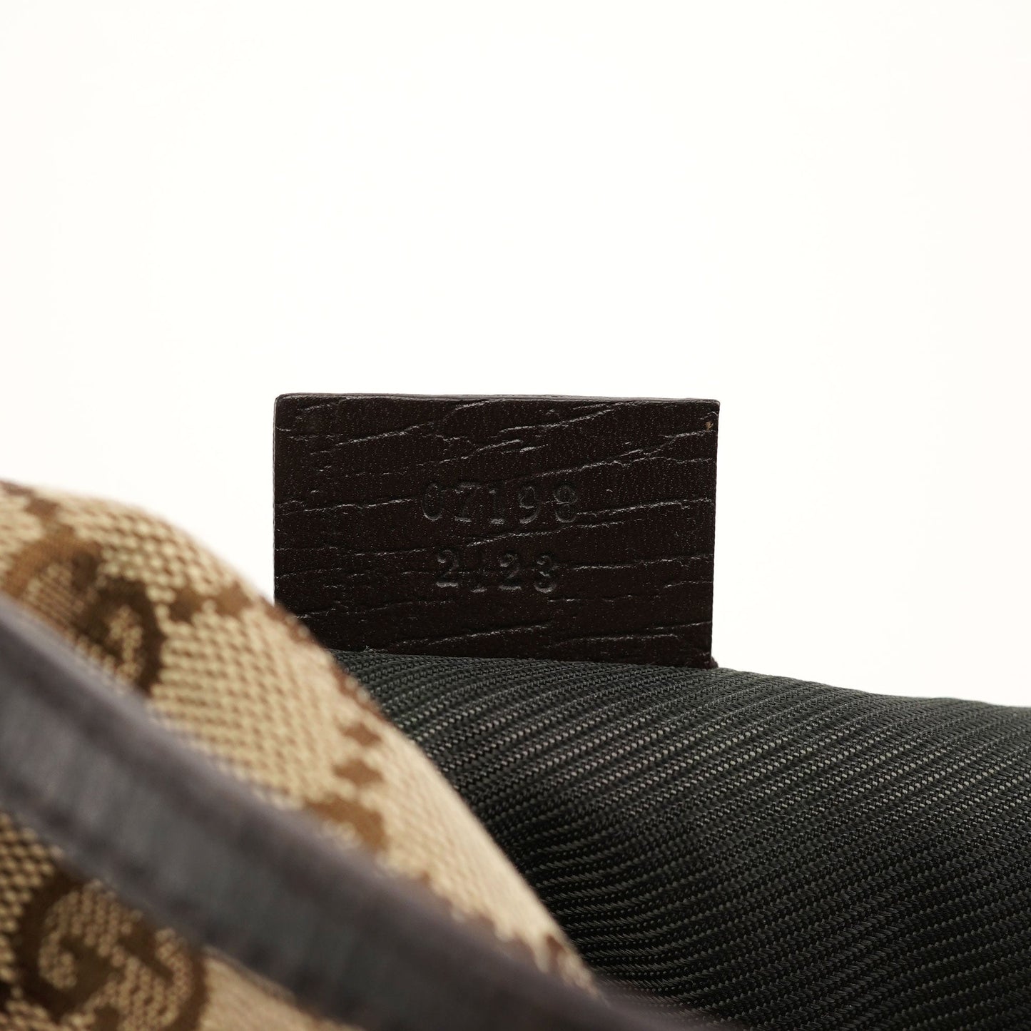 07198 Beige Brown GG Boat Pochette