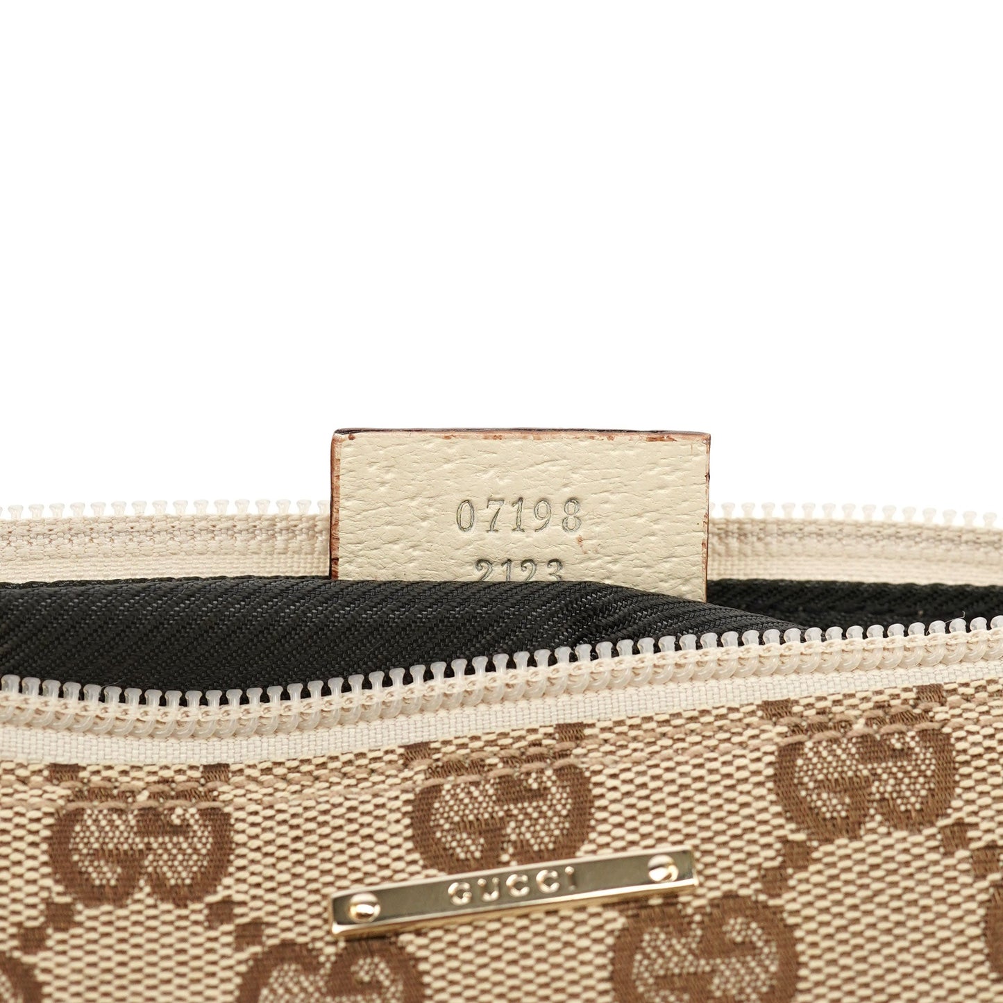 07198 Beige GG Boat Pochette