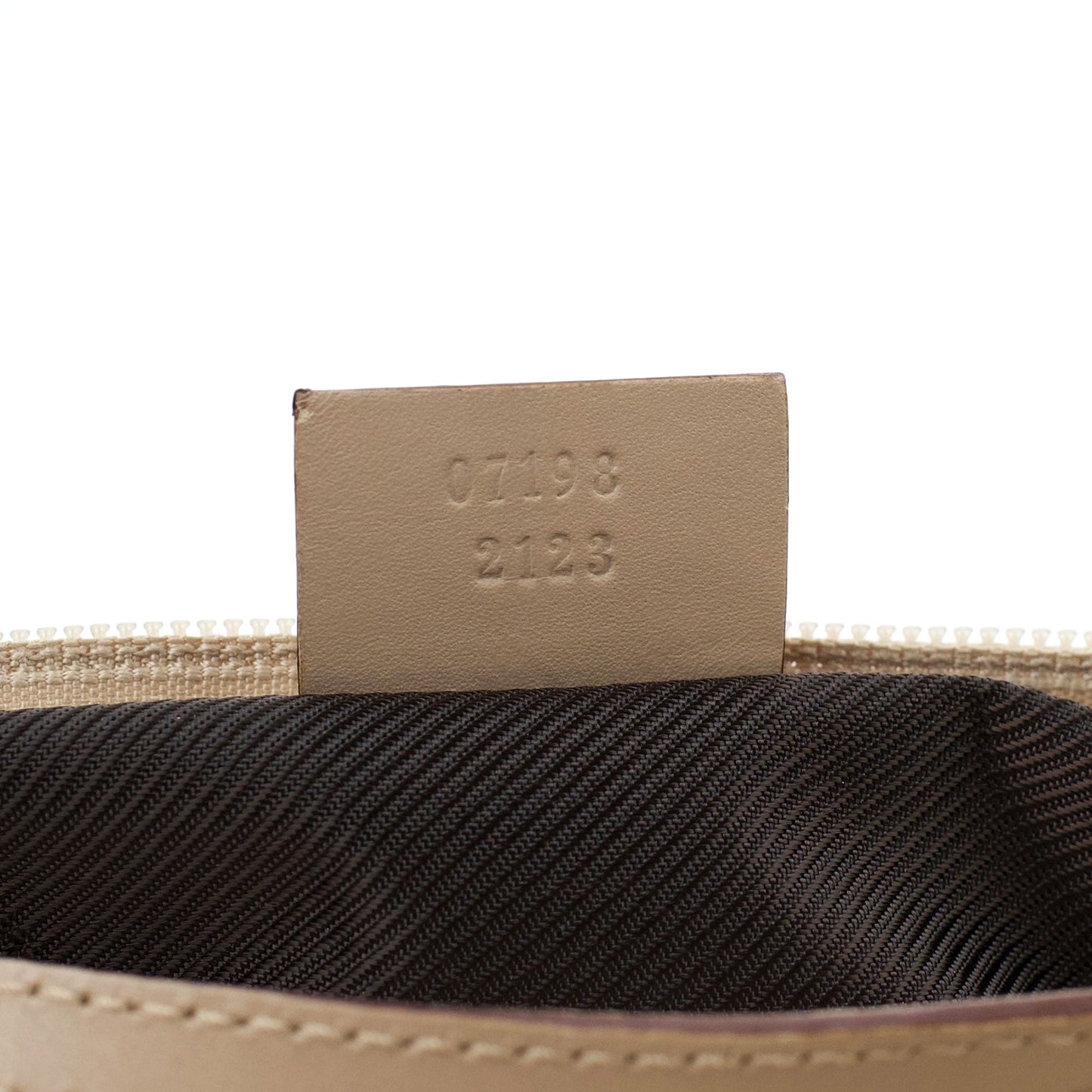 07198 Beige GG Boat Pochette