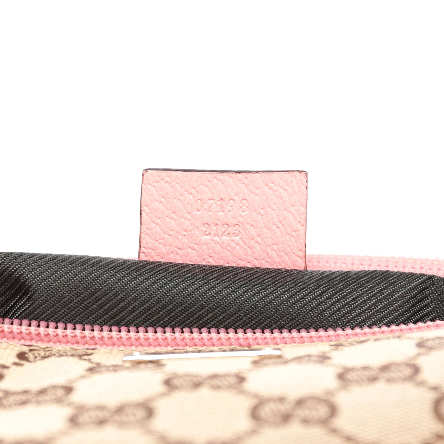 07198 Beige Pink GG Boat Pochette