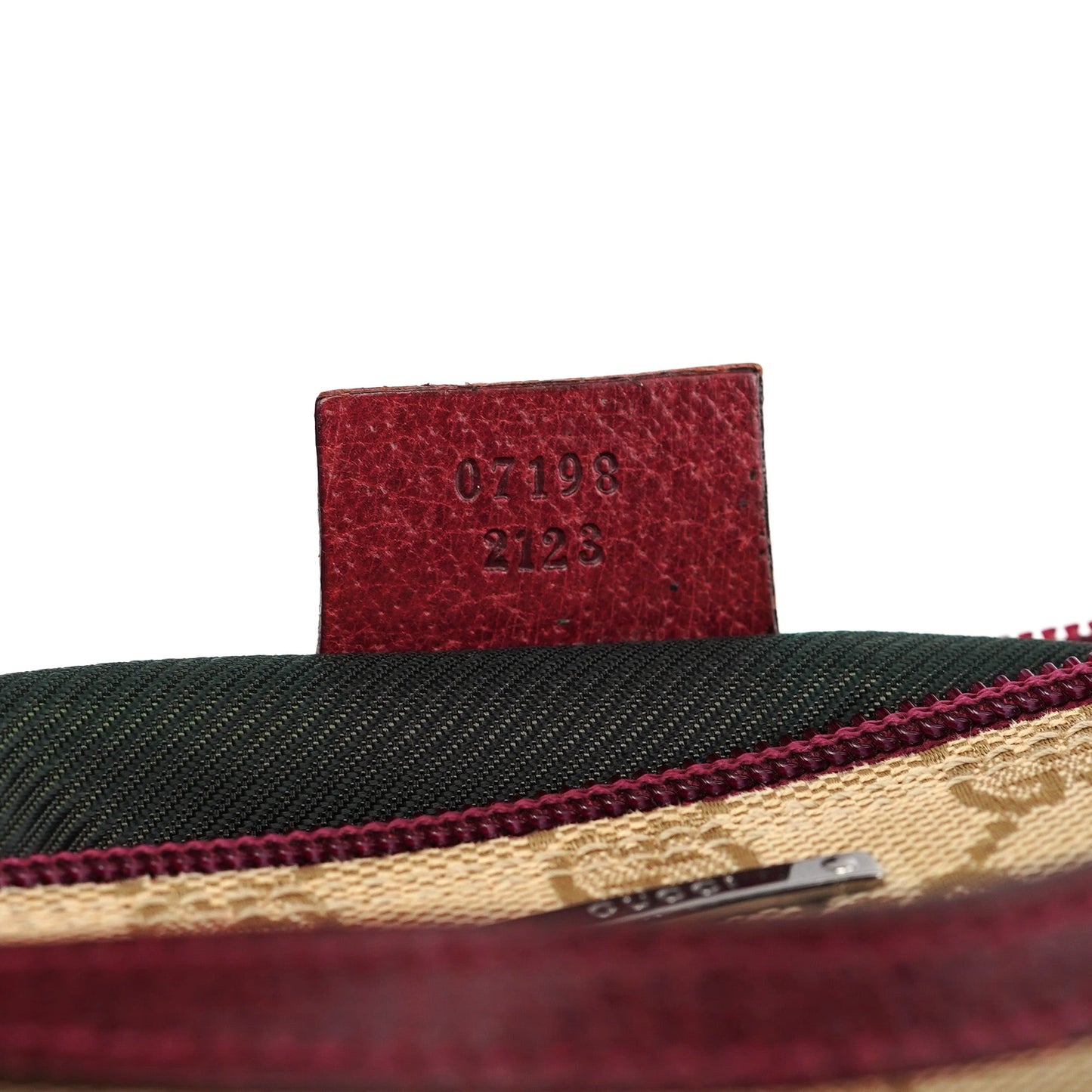 07198 Beige Red GG Boat Pochette