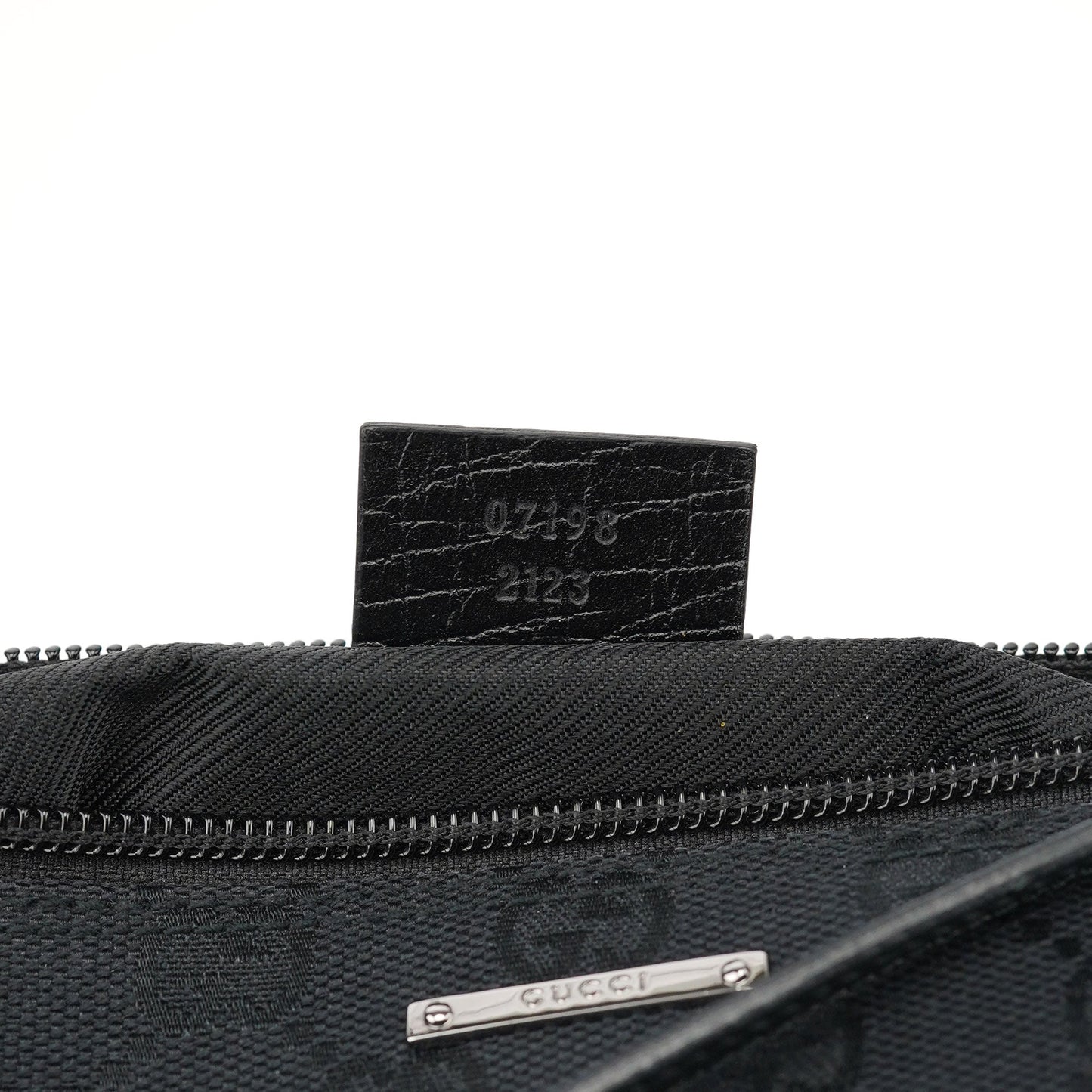 07198 Black GG Boat Pochette