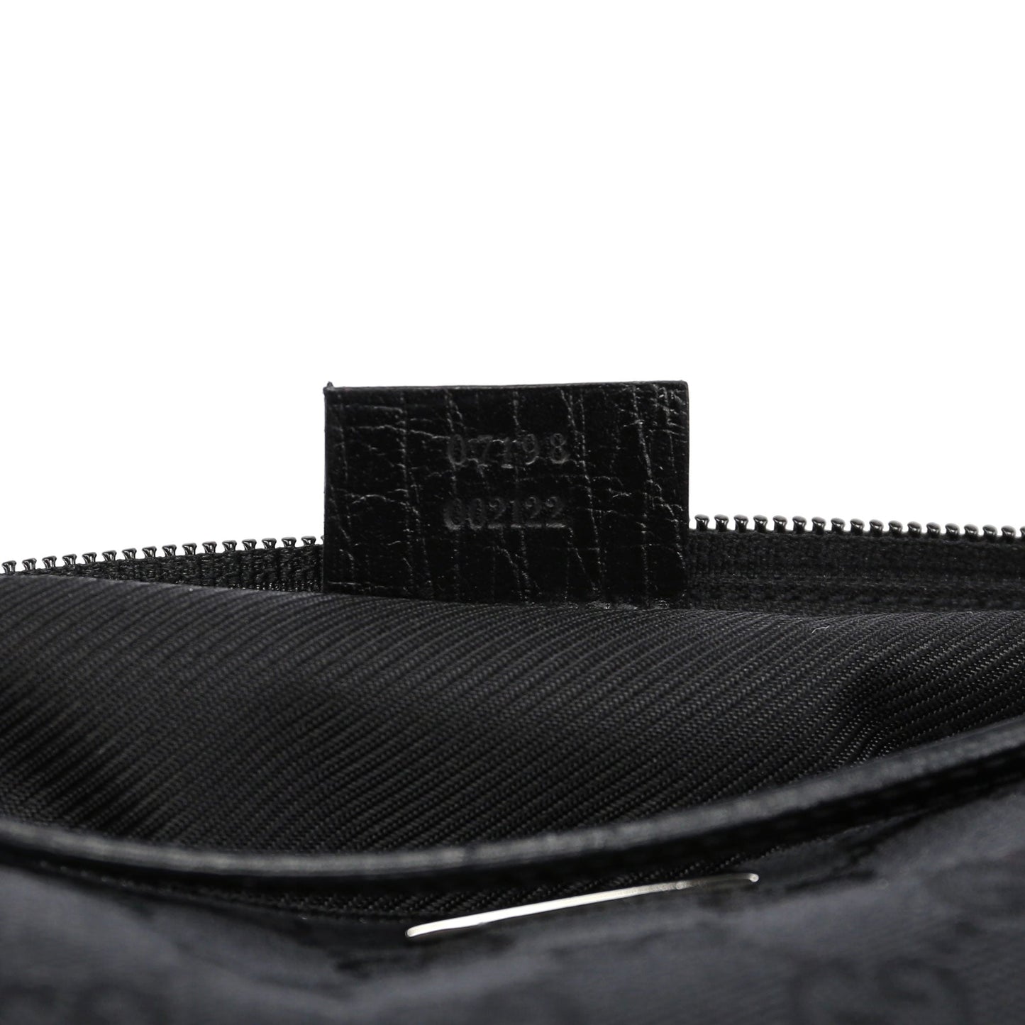 07198 Black GG Boat Pochette