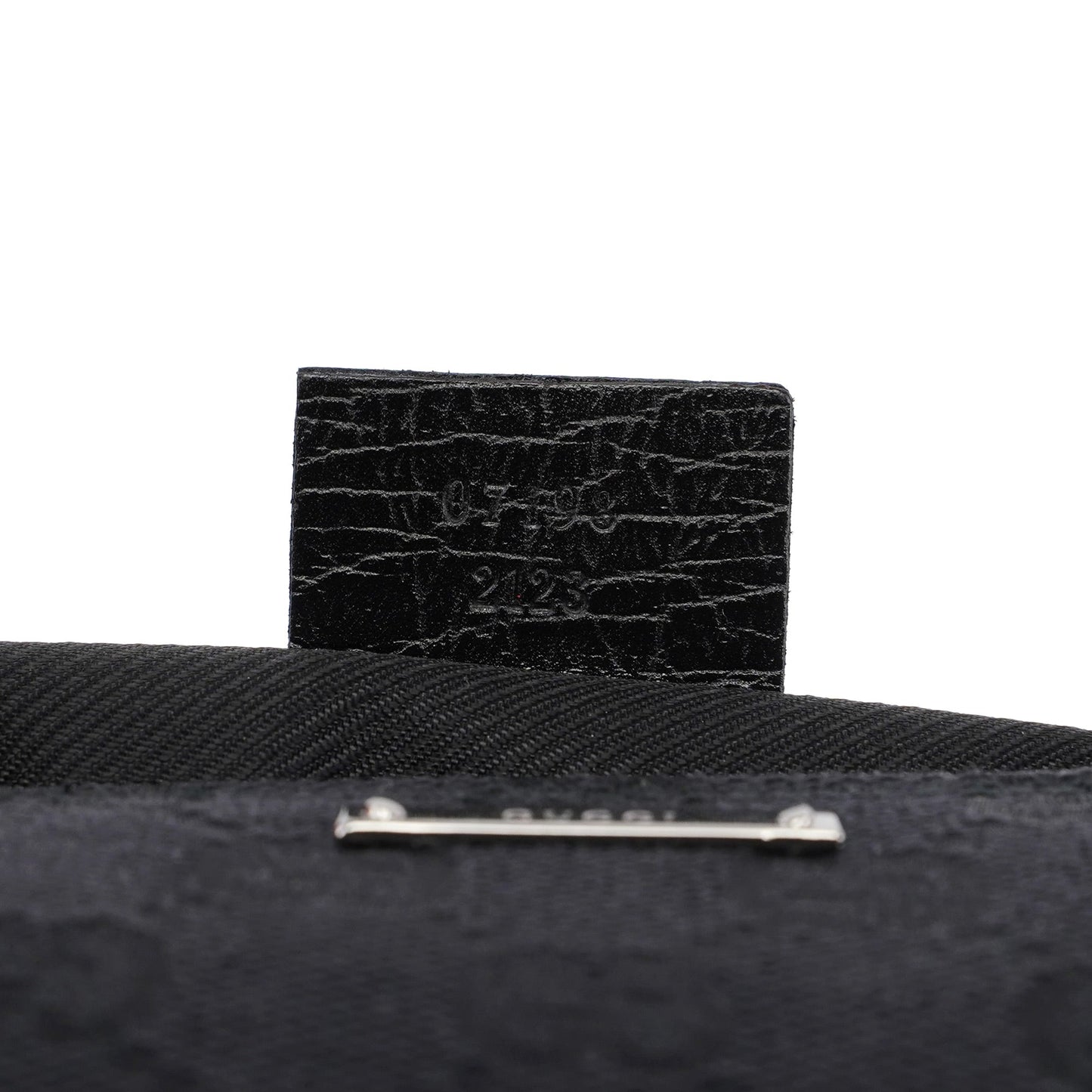 07198 Black GG Boat Pochette