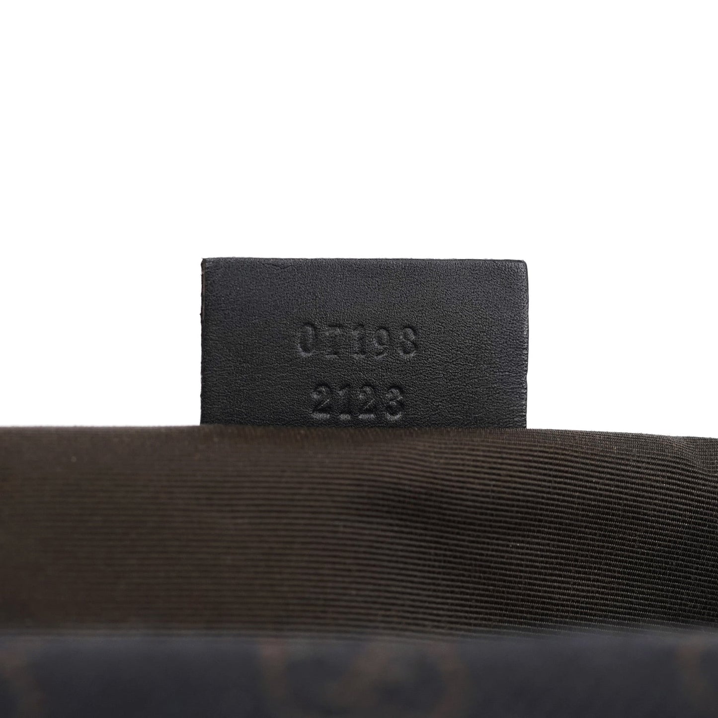 07198 Brown GG Boat Pochette