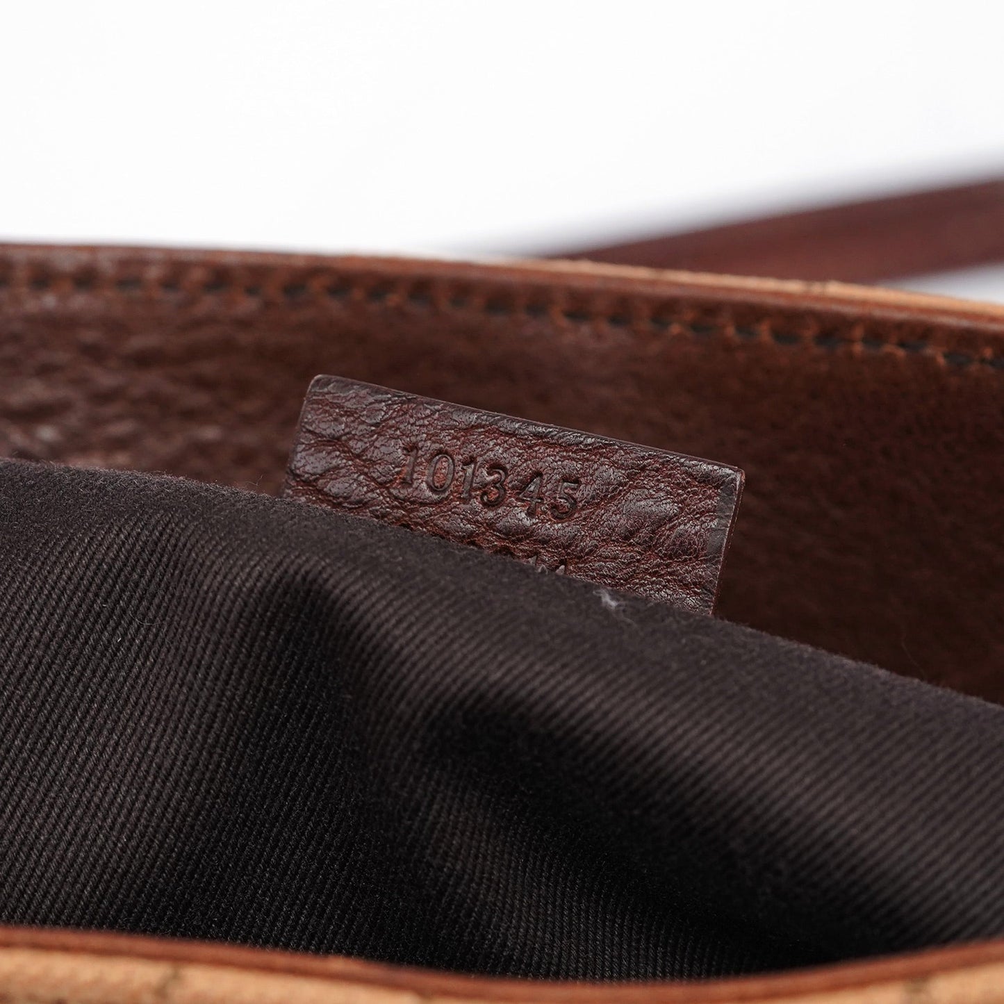 101345 Beige Brown GG Horsebit Tote Bag