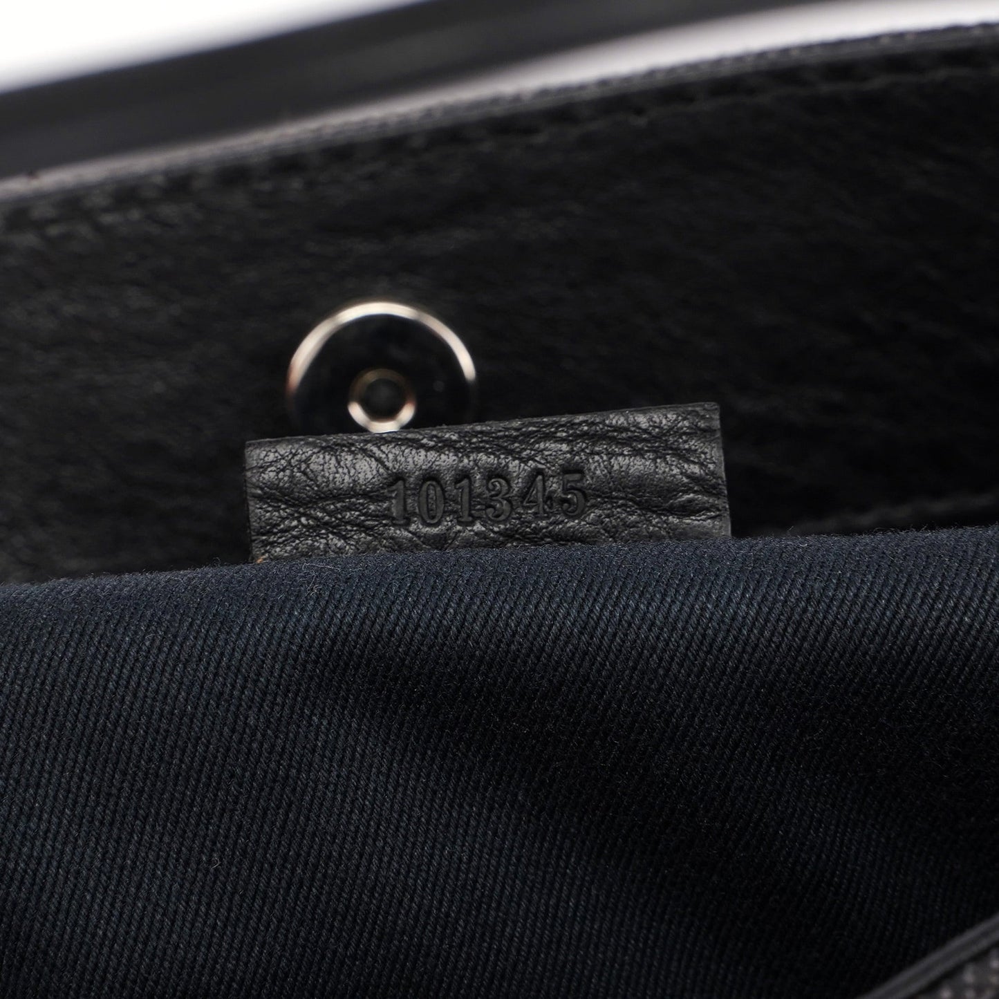 101345 Black GG Horsebit Tote