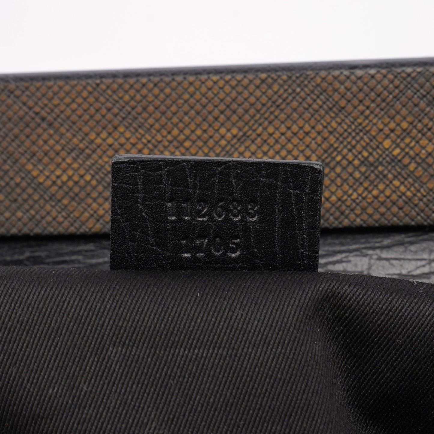 112683 Beige GG Wood Handle Bag