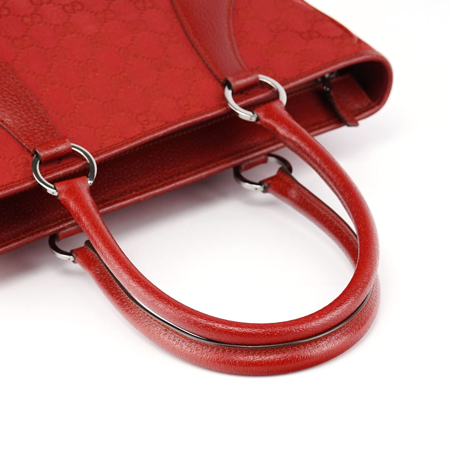 113011 Red GG Tote Bag