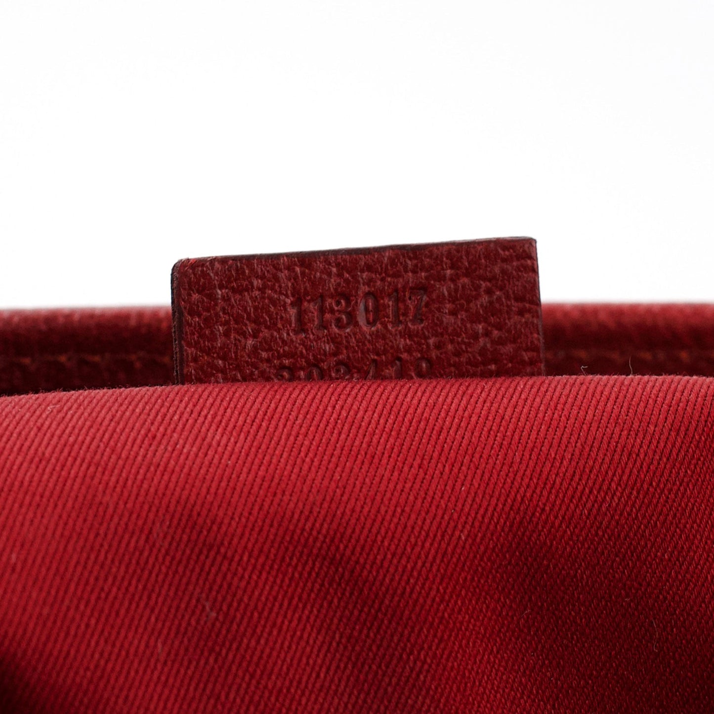 113017 Red GG Tote Bag