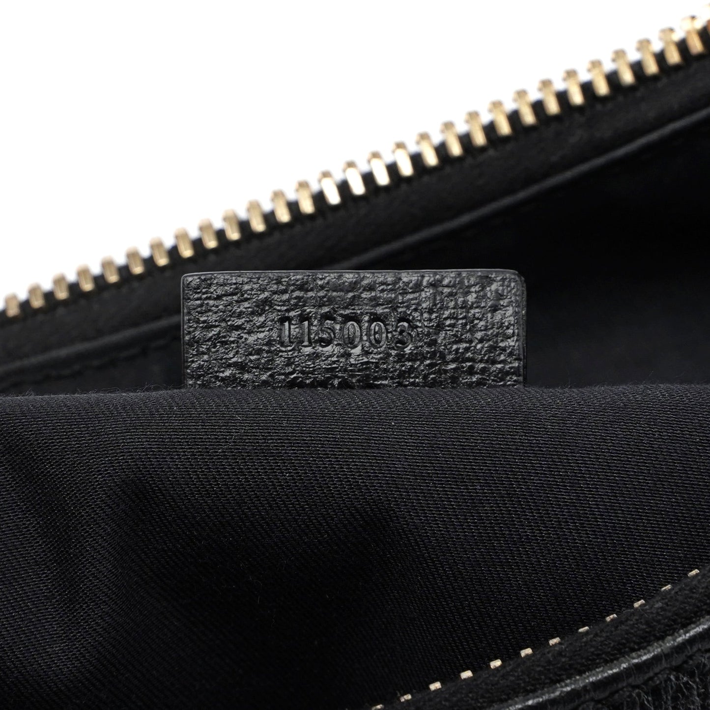 115003 Black Leather Hobo Shoulder Bag