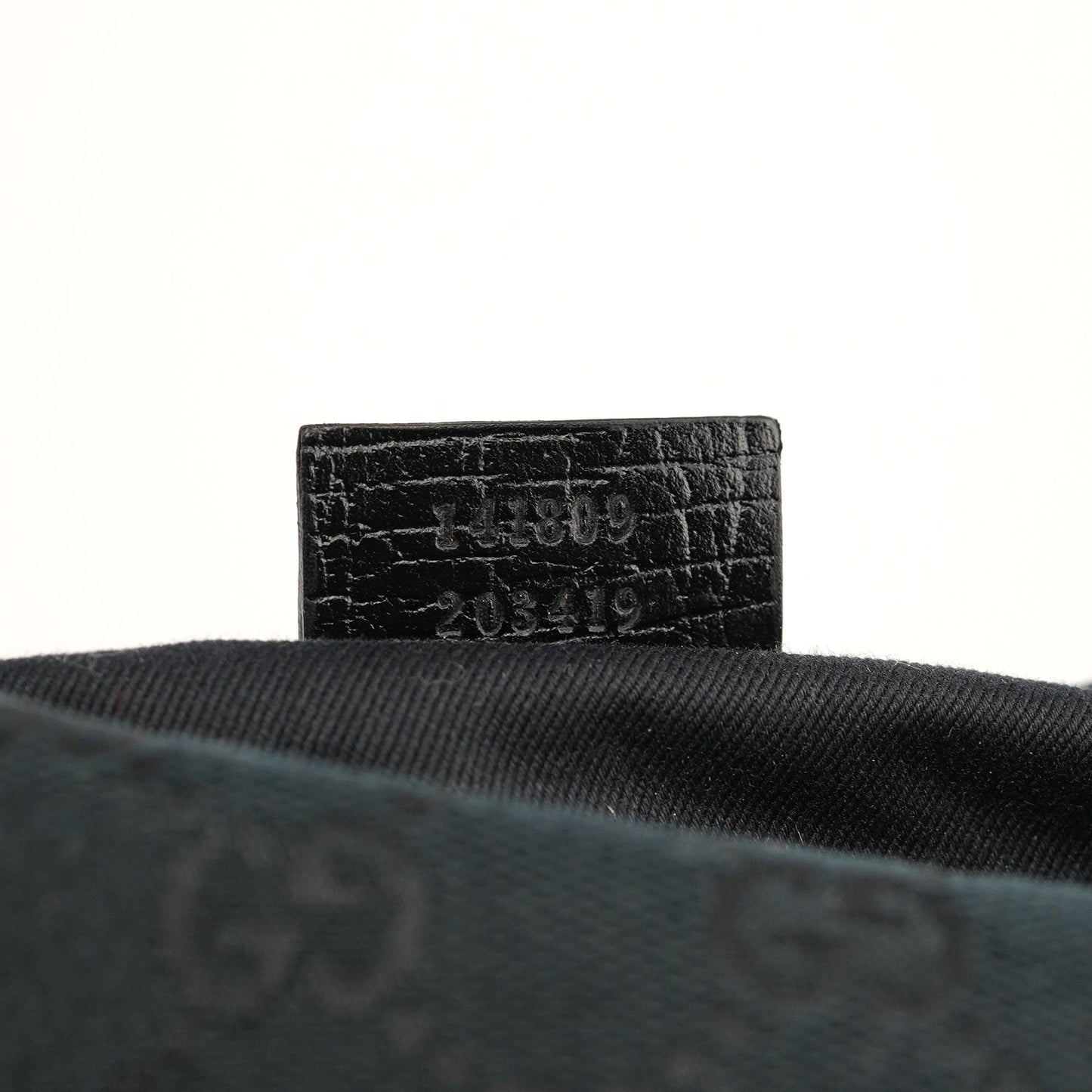 141809 Black GG Boat Pochette