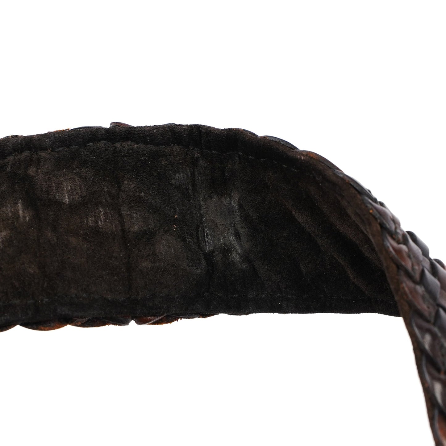 1996 Brown Woven Bamboo 2-Way Bag