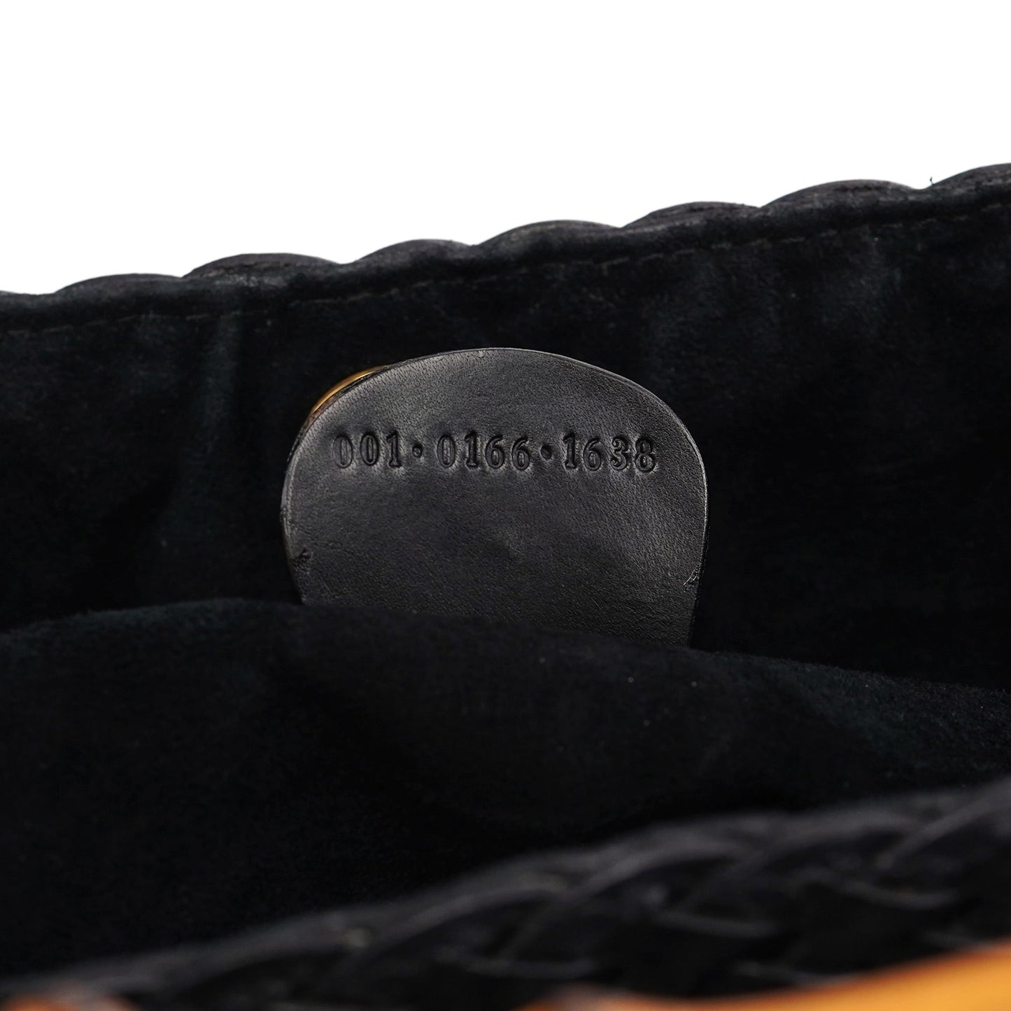 1996 Brown Woven Bamboo 2-Way Shoulder Bag